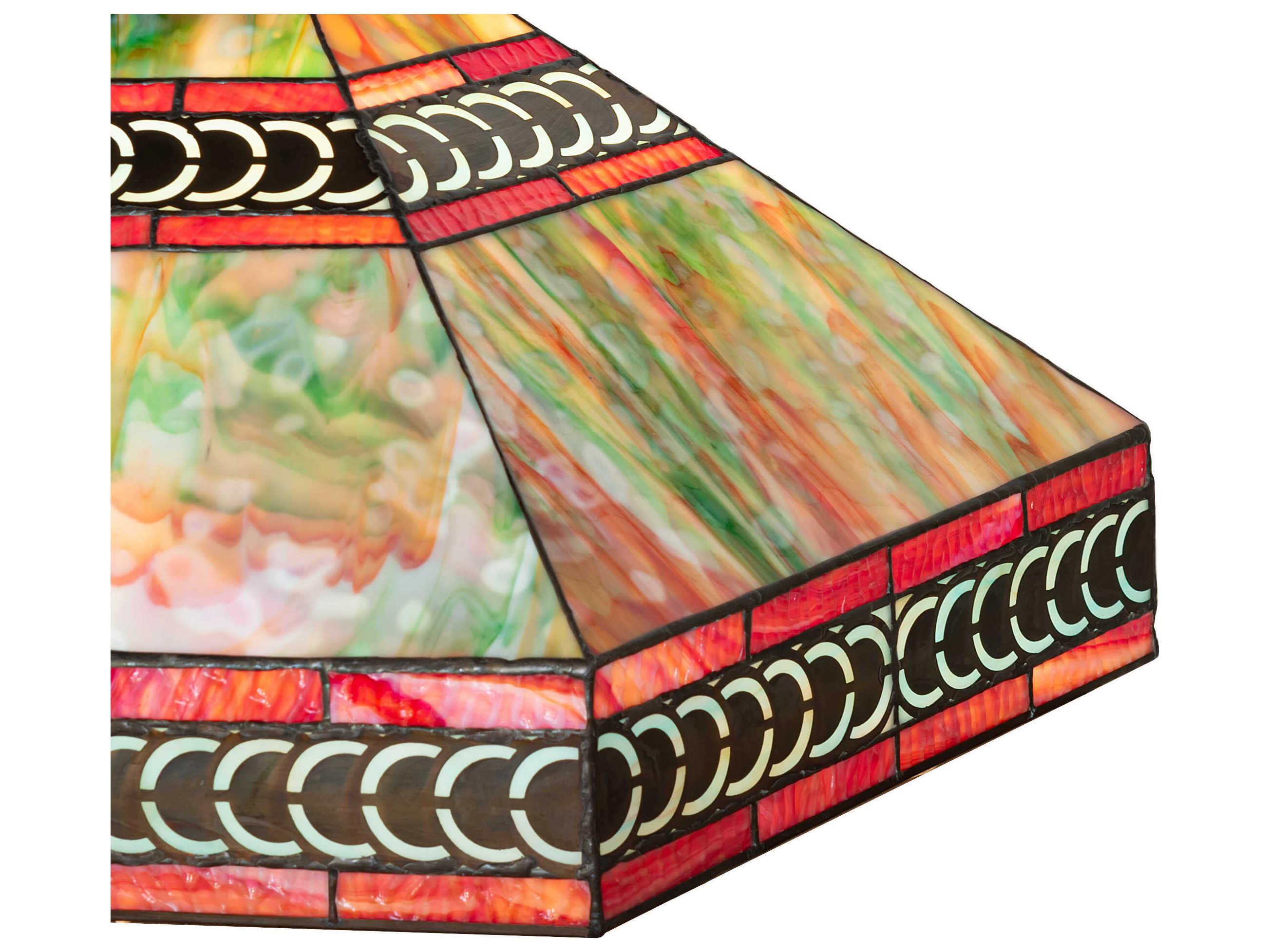 Meyda Cambridge Green Amber Shade