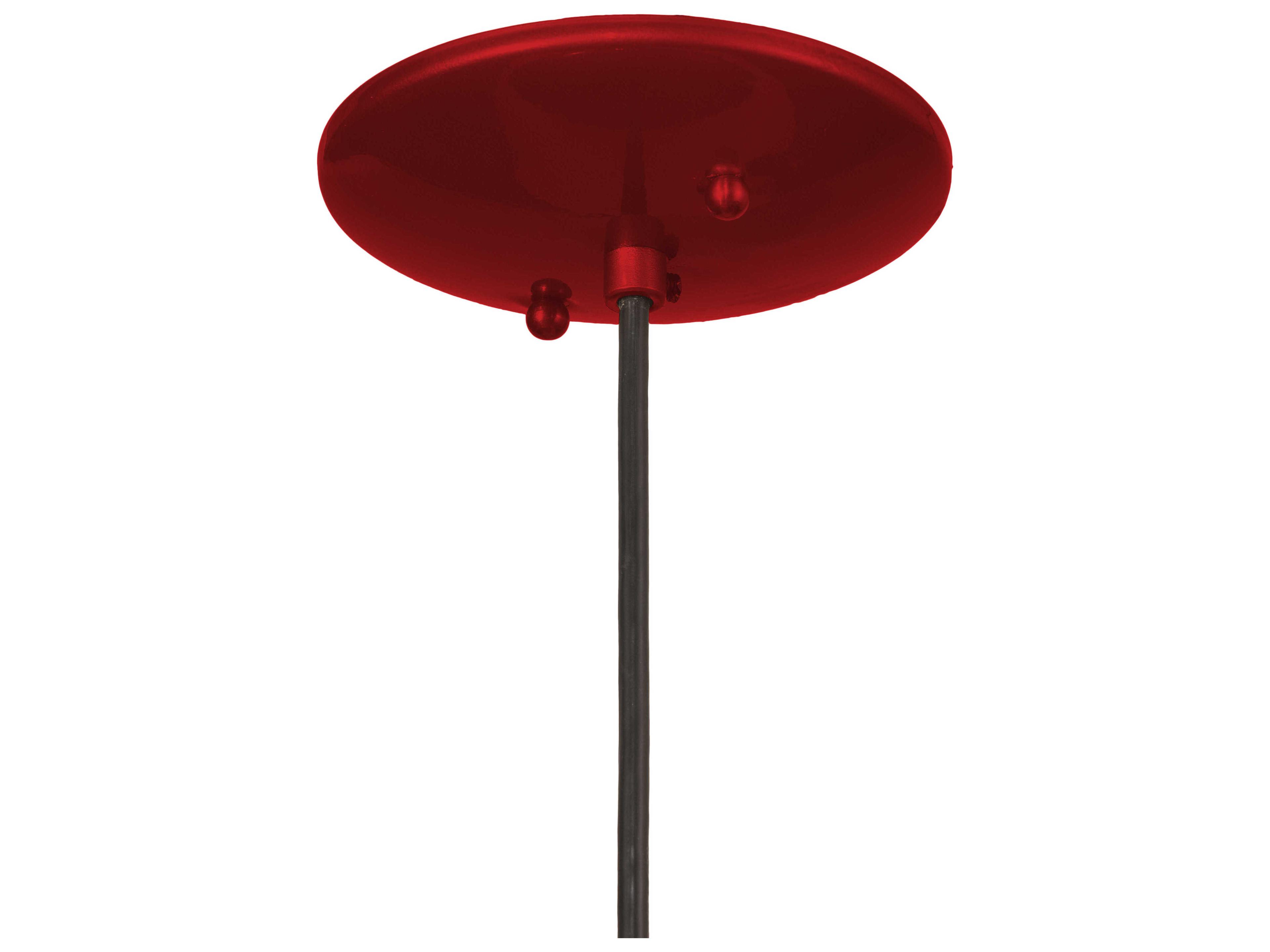 Meyda Troy 1-Light Ruby Red Pendant