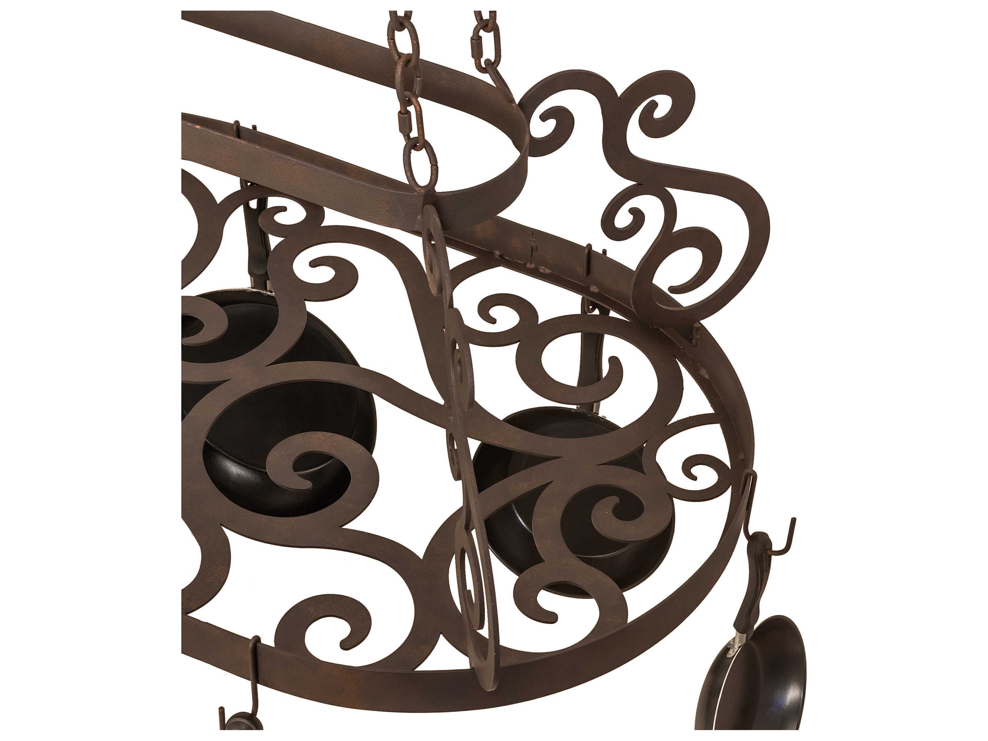 Meyda Neo Rust / Copper 38" Neo Pot Rack