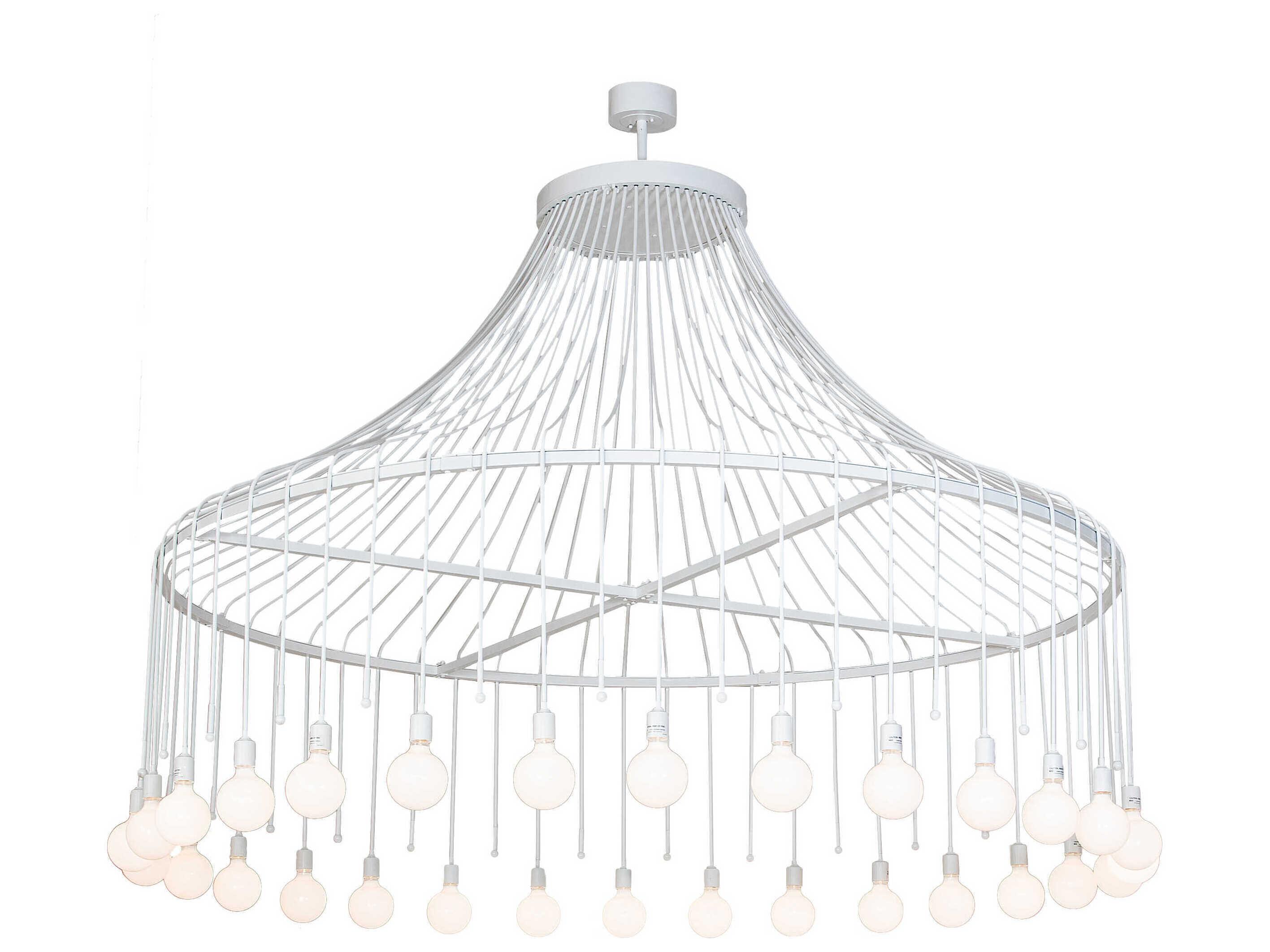 Meyda Alva 30-Light White Chandelier