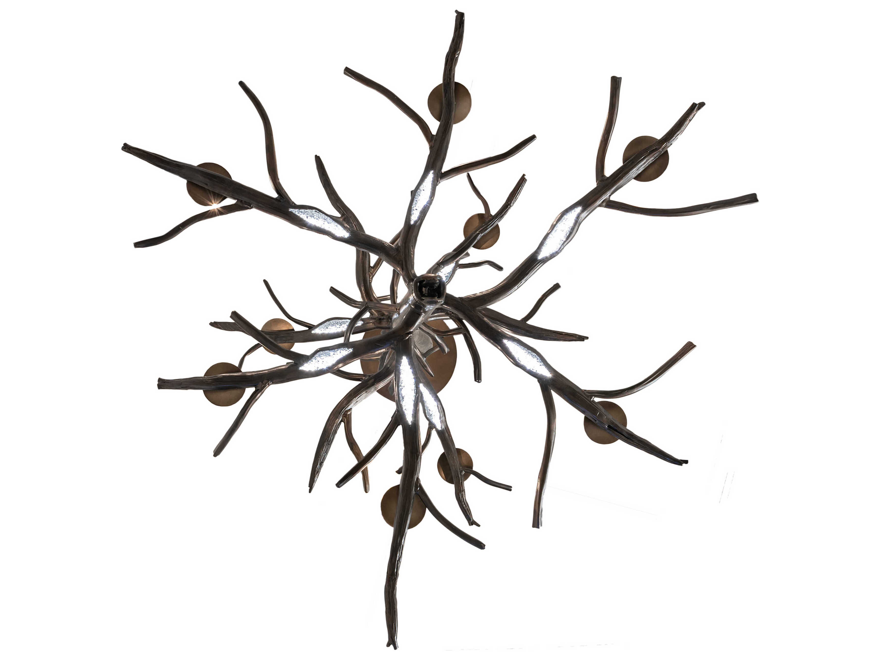 Meyda Winter Solstice 9-Light Brown LED Candelabra Chandelier
