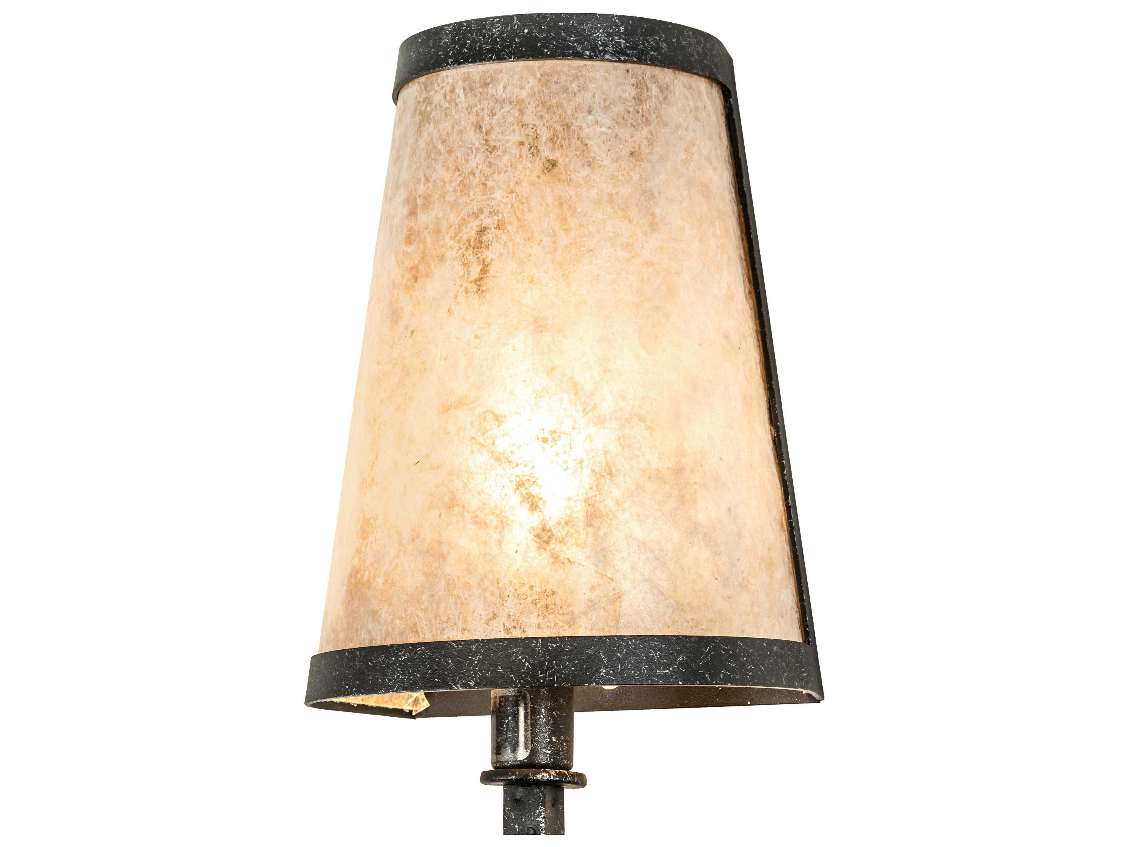 Meyda Verheven 1-Light Gunmetal Wall Sconce