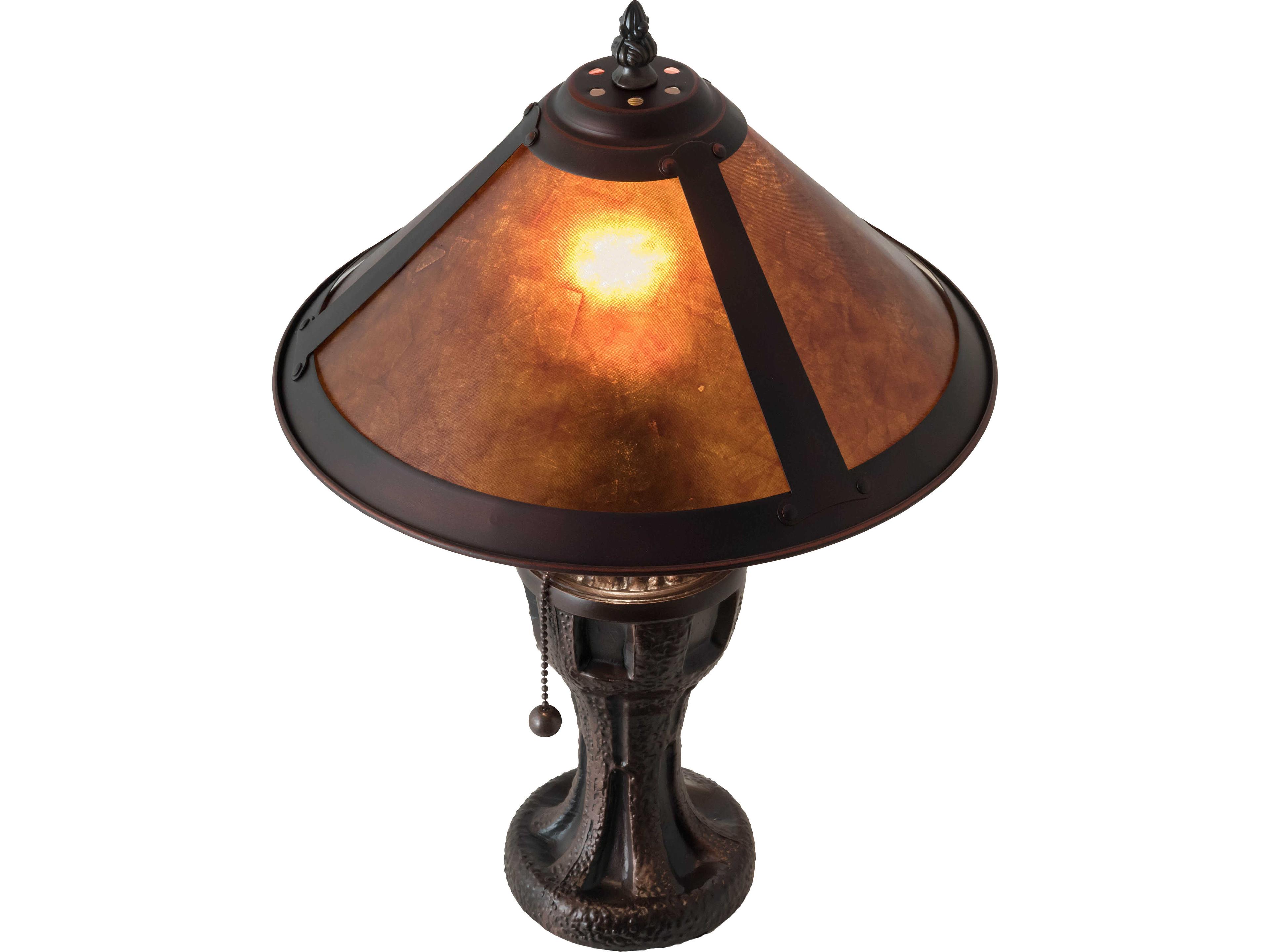Meyda Sutter Bronze Traditional Table Lamp