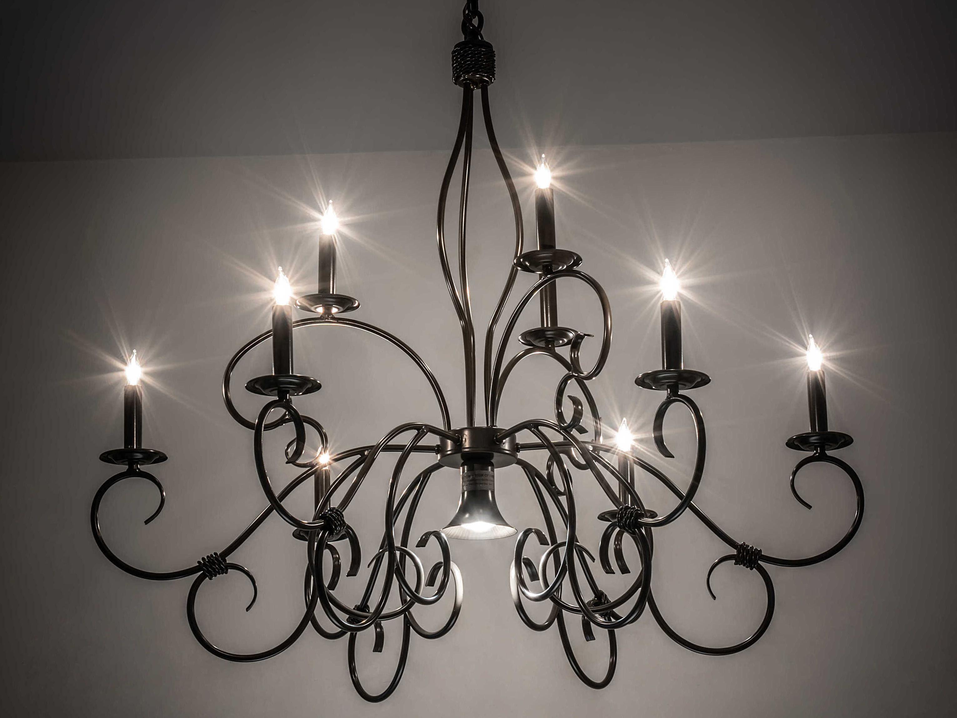 Meyda Grace 10-Light Timeless Bronze Candelabra Chandelier