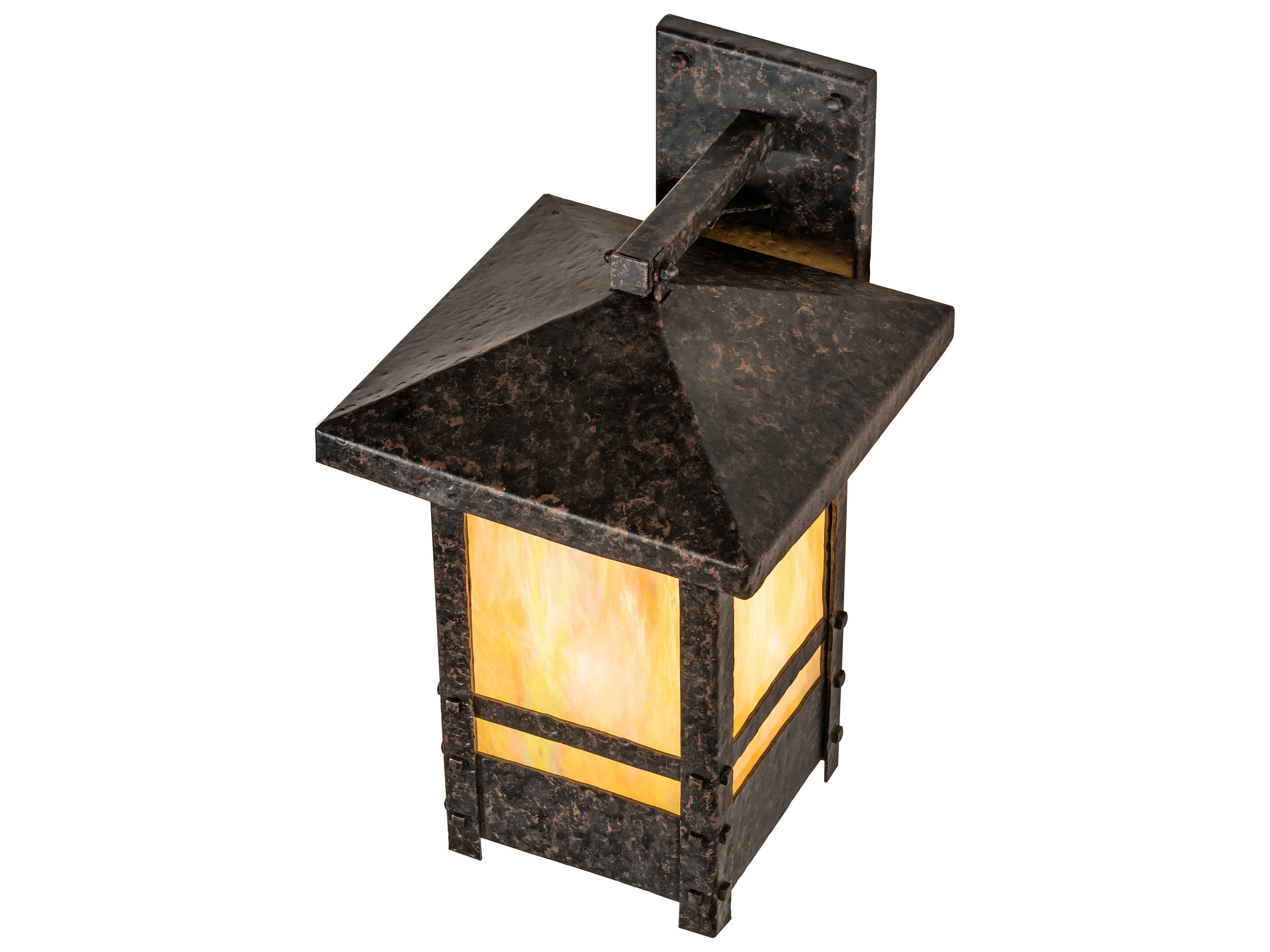 Meyda Durango 1 - Light Glass Outdoor Wall Light