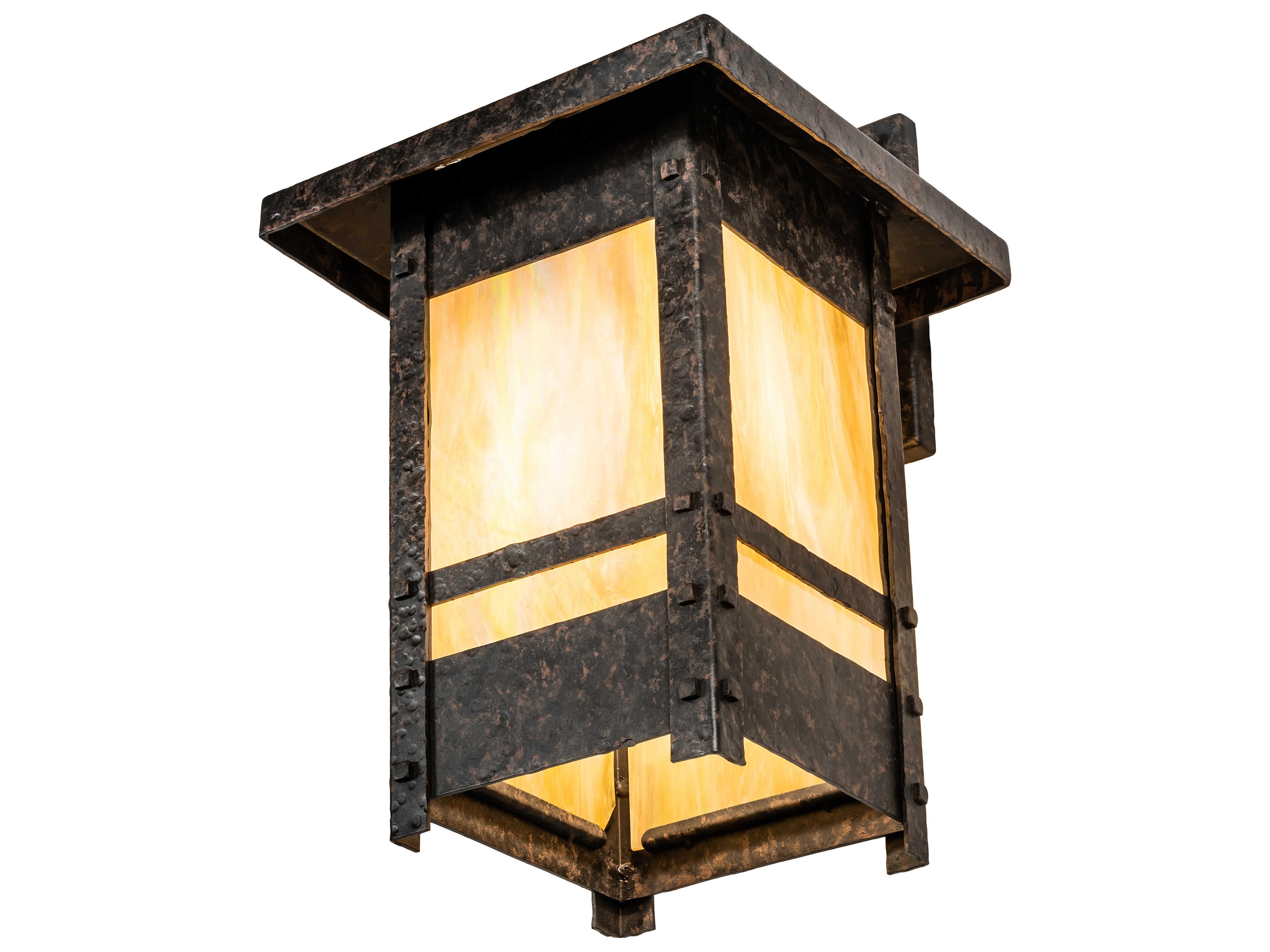 Meyda Durango 1 - Light Glass Outdoor Wall Light