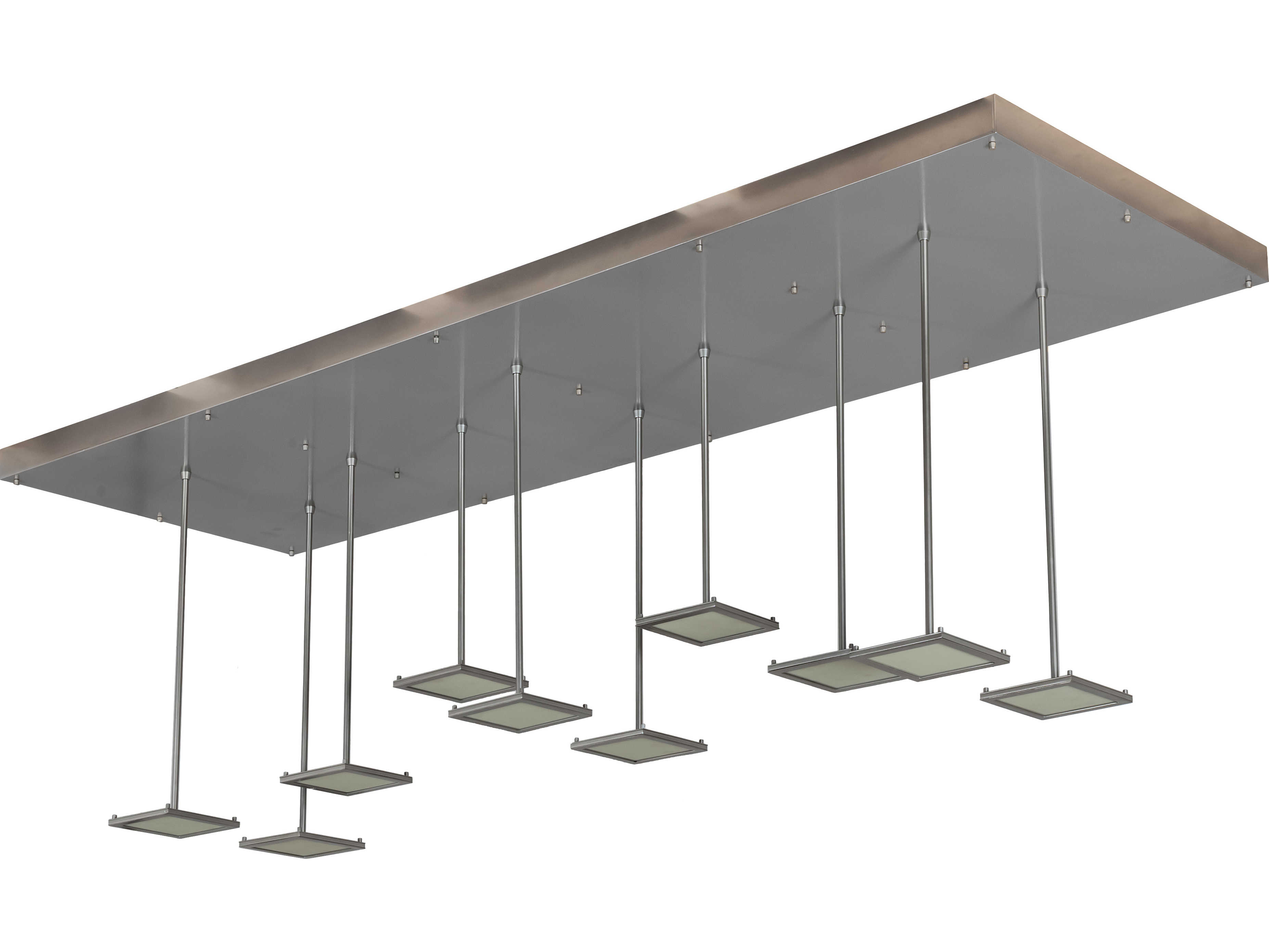 Meyda Kossar 10-Light Nickel LED Island Pendant