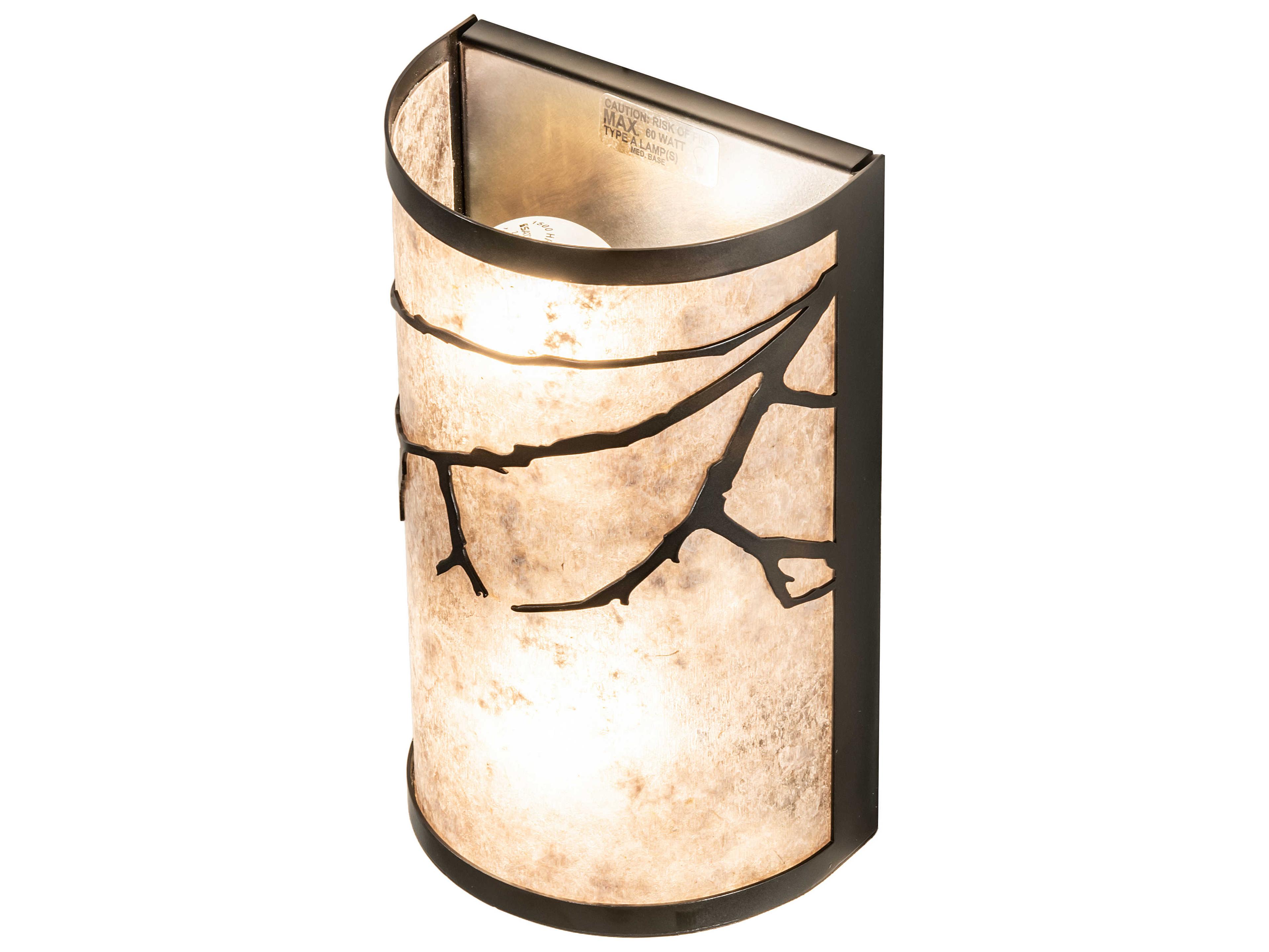 Meyda Branches 2-Light Antique Copper Wall Sconce