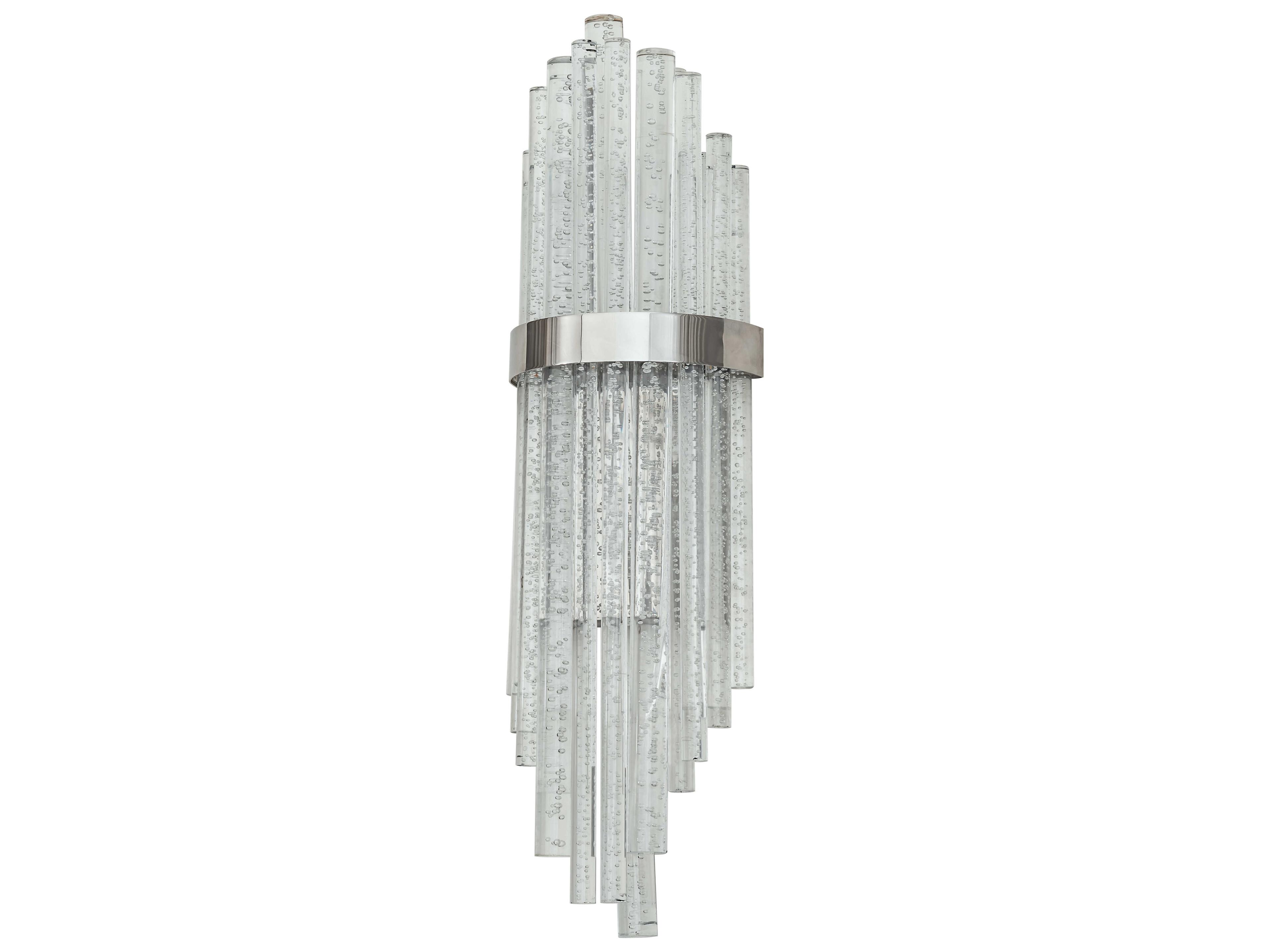 Meyda Aquagen Strip Stainless Steel Silver LED Wall Sconce
