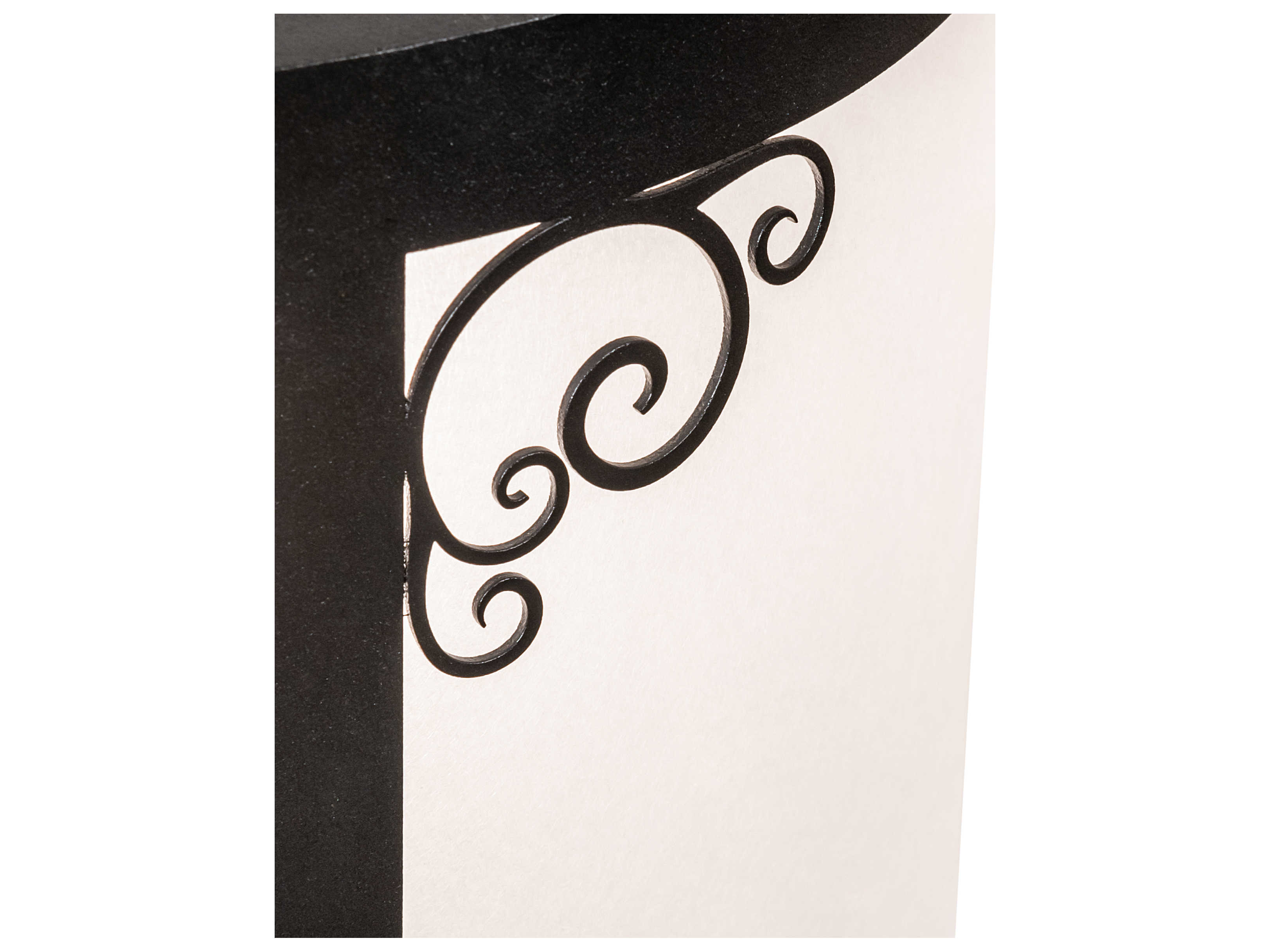 Meyda Putrelo 1-Light Wrought Iron Black Cylinder Mini Pendant