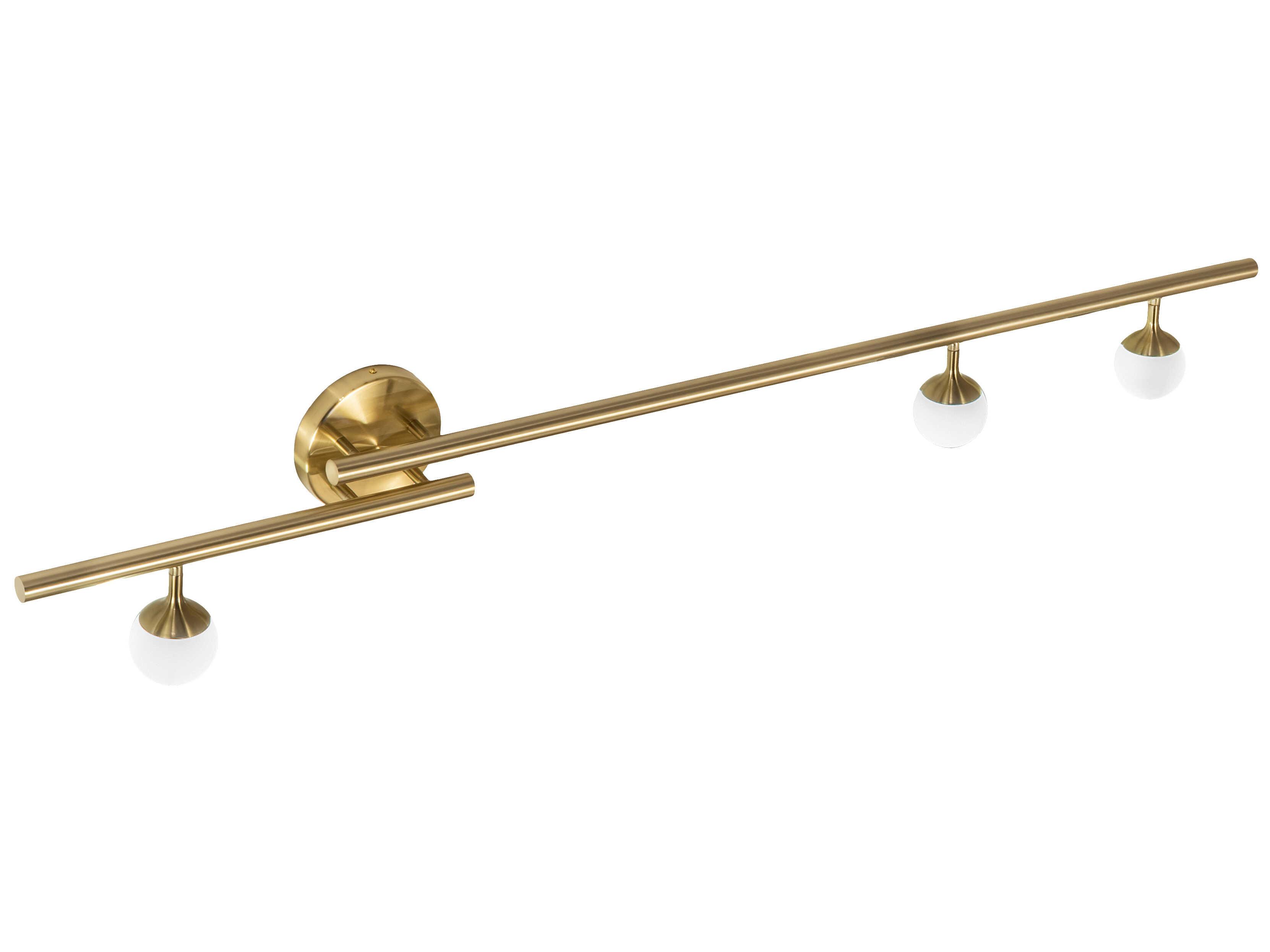 Meyda Bola 3-Light Gold Glass LED Wall Sconce