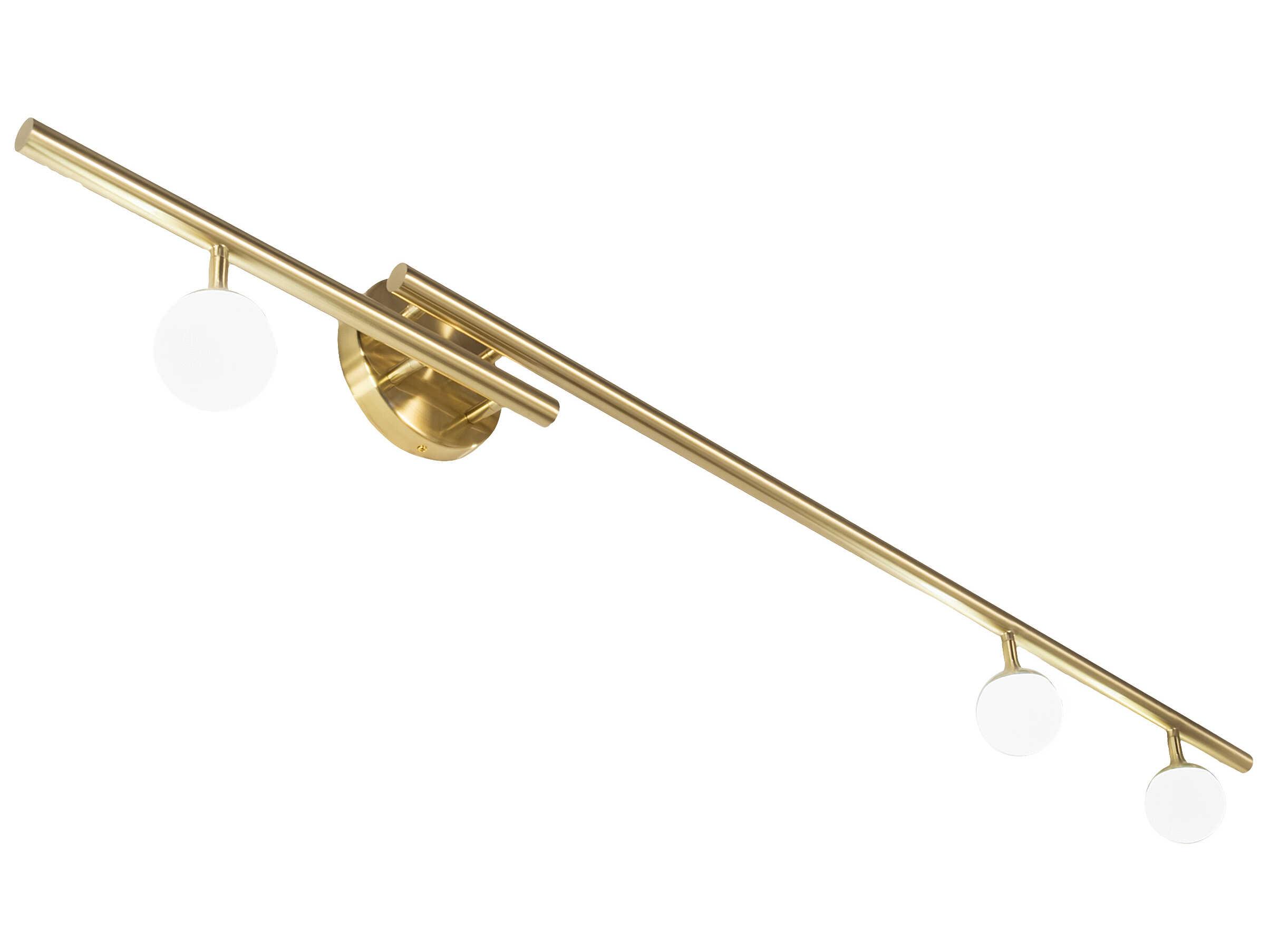 Meyda Bola 3-Light Gold Glass LED Wall Sconce