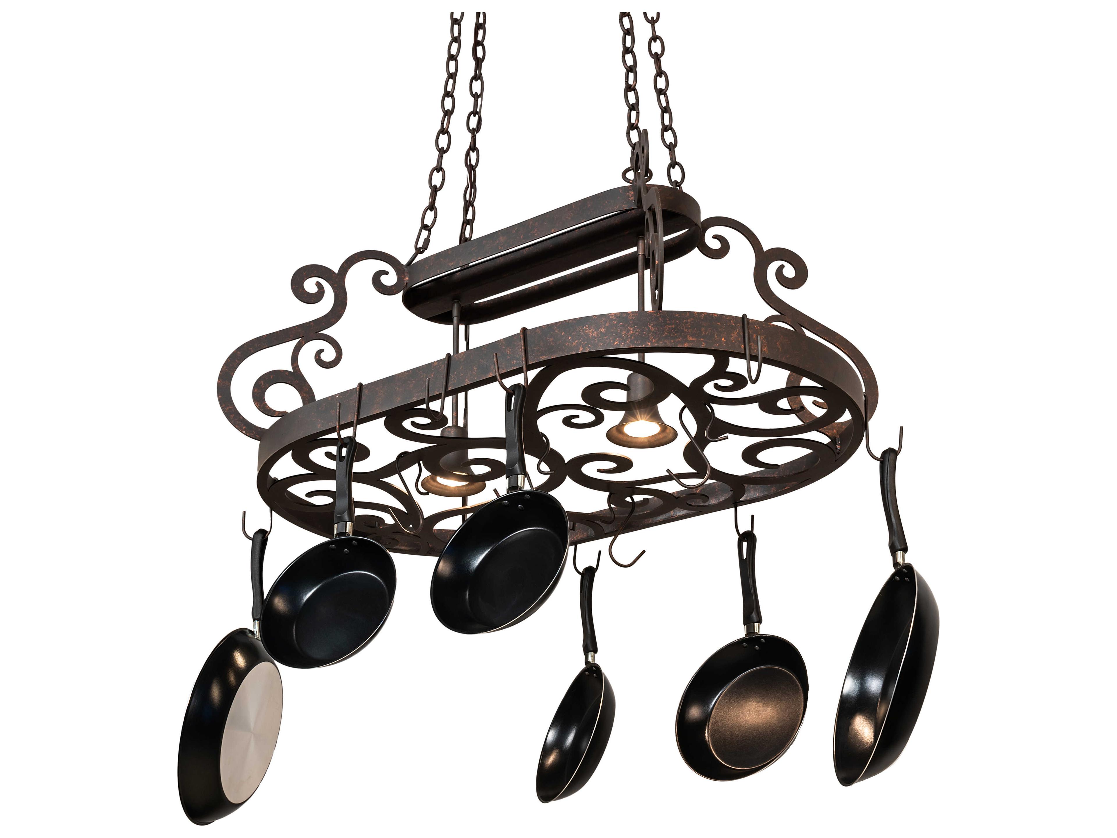 Meyda Neo 2-Light Rust Copper Island Pendant