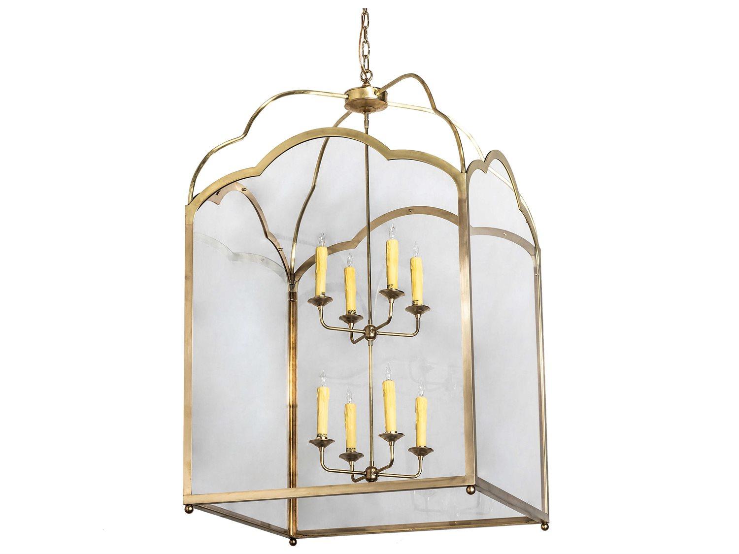 Meyda Claudette 8-Light Brass Tint Candelabra Tiered Chandelier
