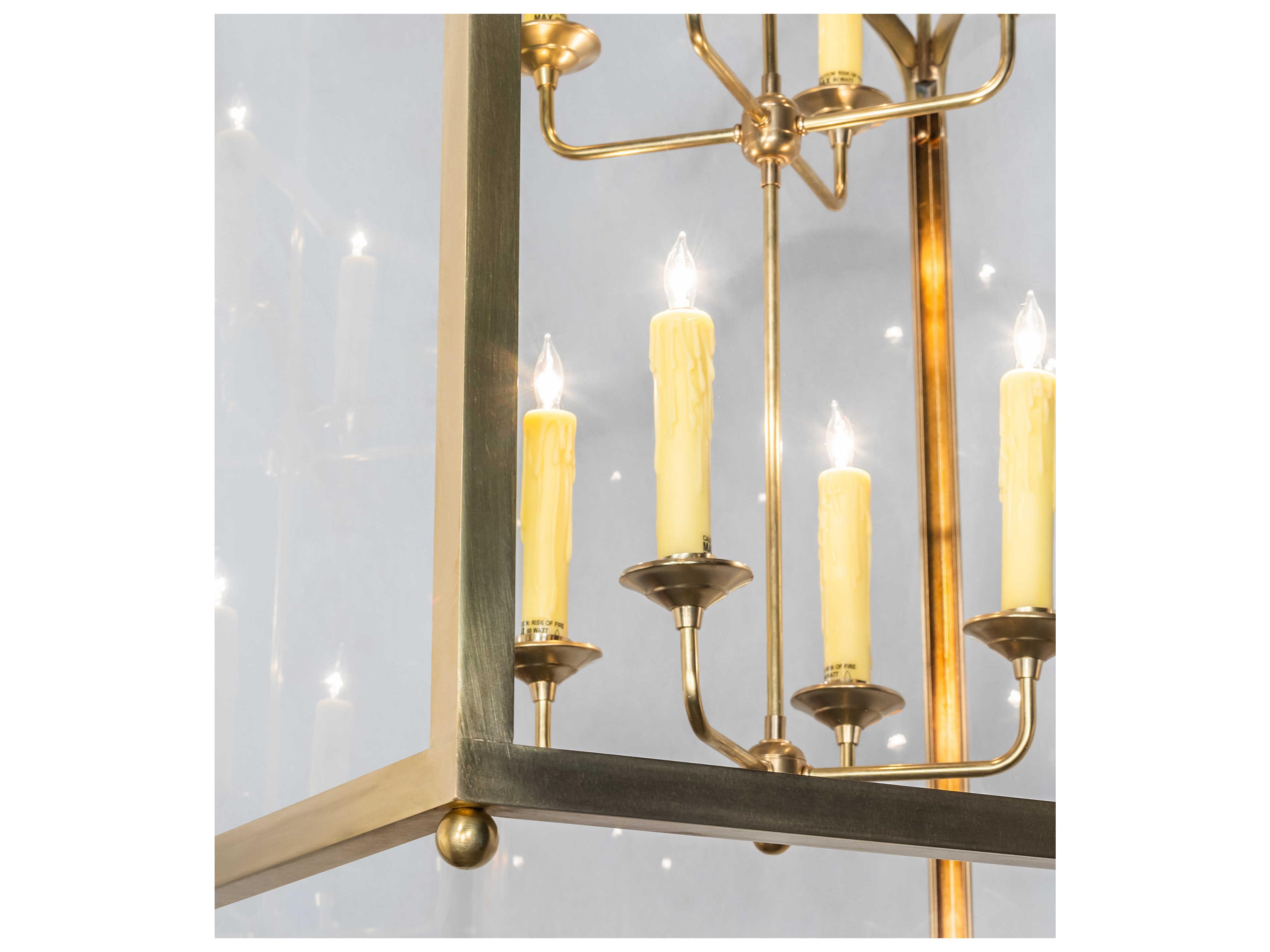 Meyda Claudette 8-Light Brass Tint Candelabra Tiered Chandelier