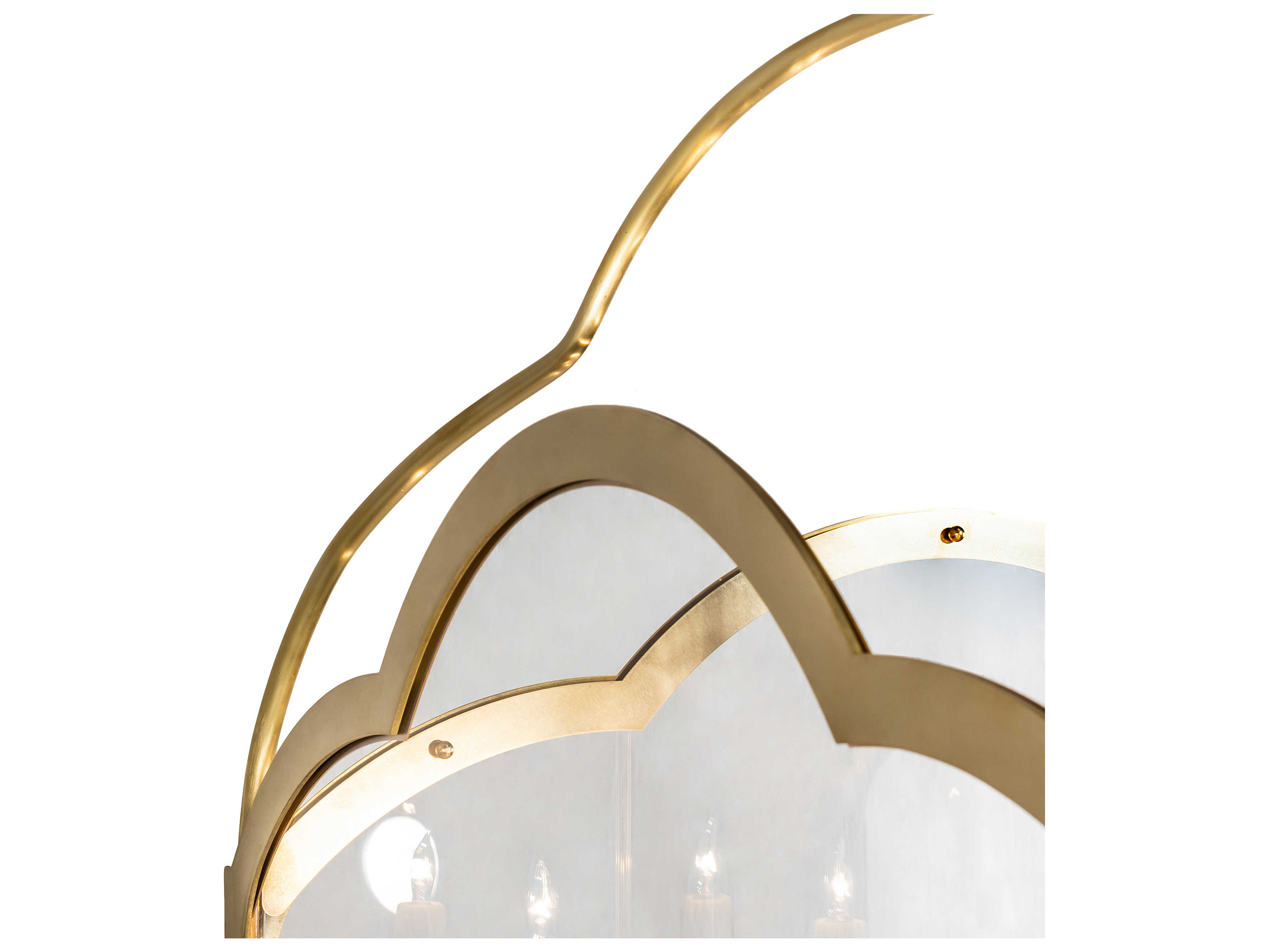 Meyda Claudette 8-Light Brass Tint Candelabra Tiered Chandelier