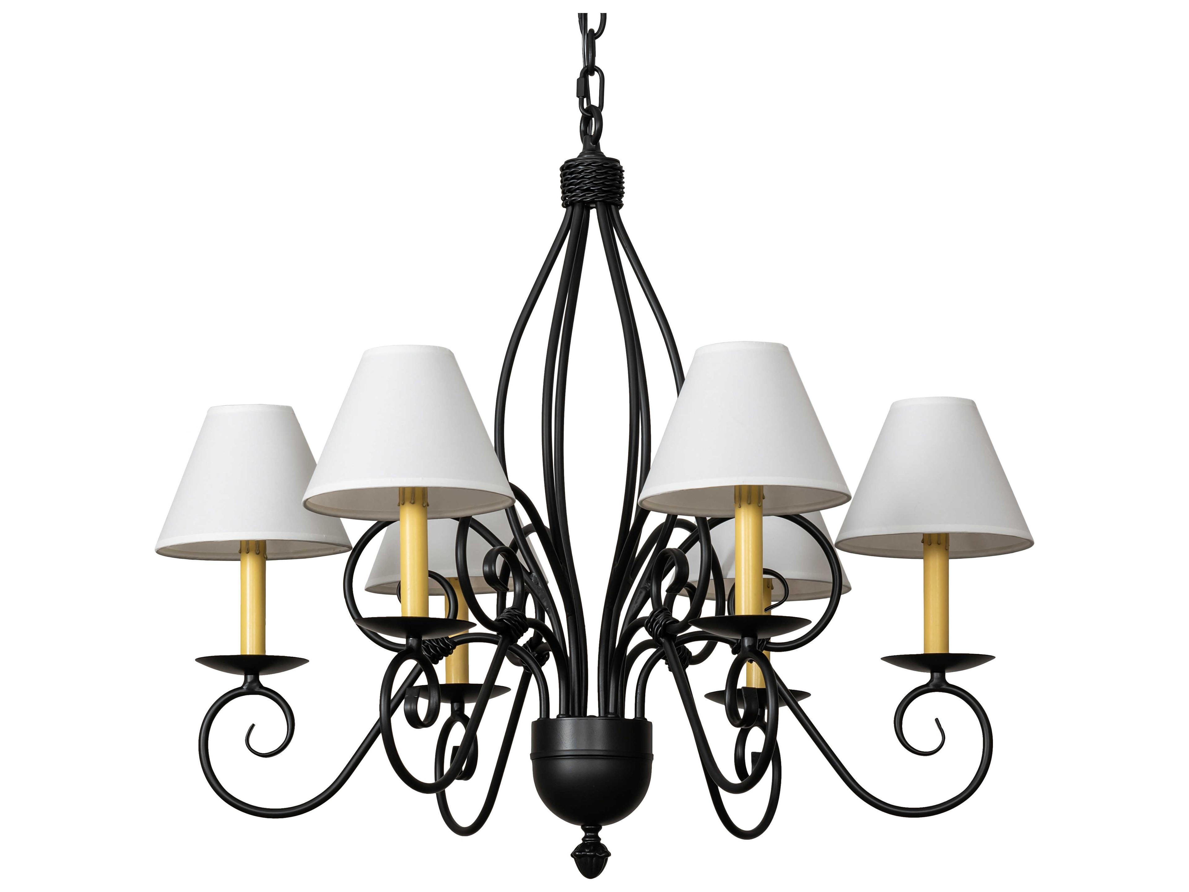Meyda Squire 6-Light Blackwash Empire Chandelier