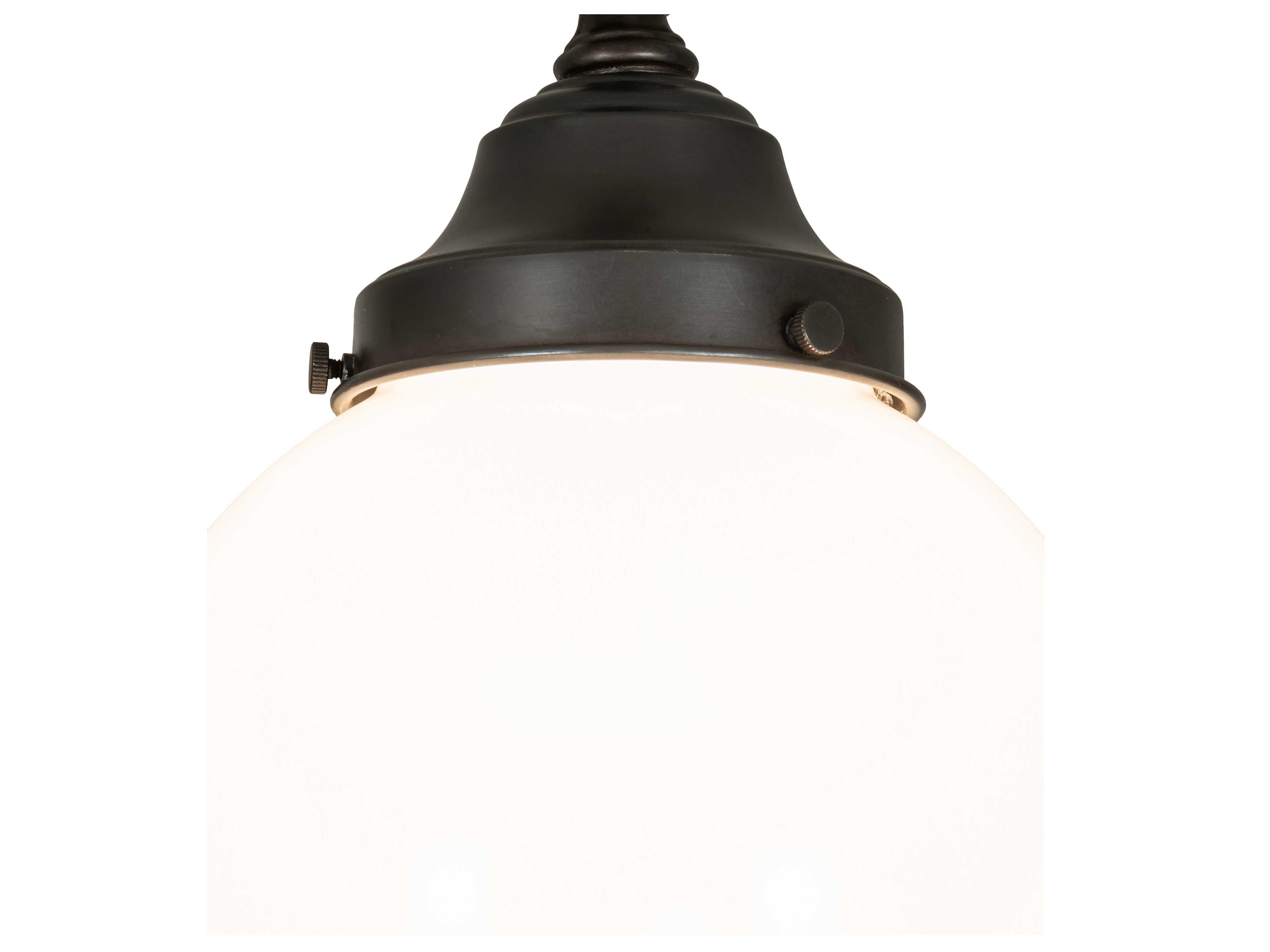 Meyda Revival Schoolhouse 1 - Light Glass Outdoor Hanging Light