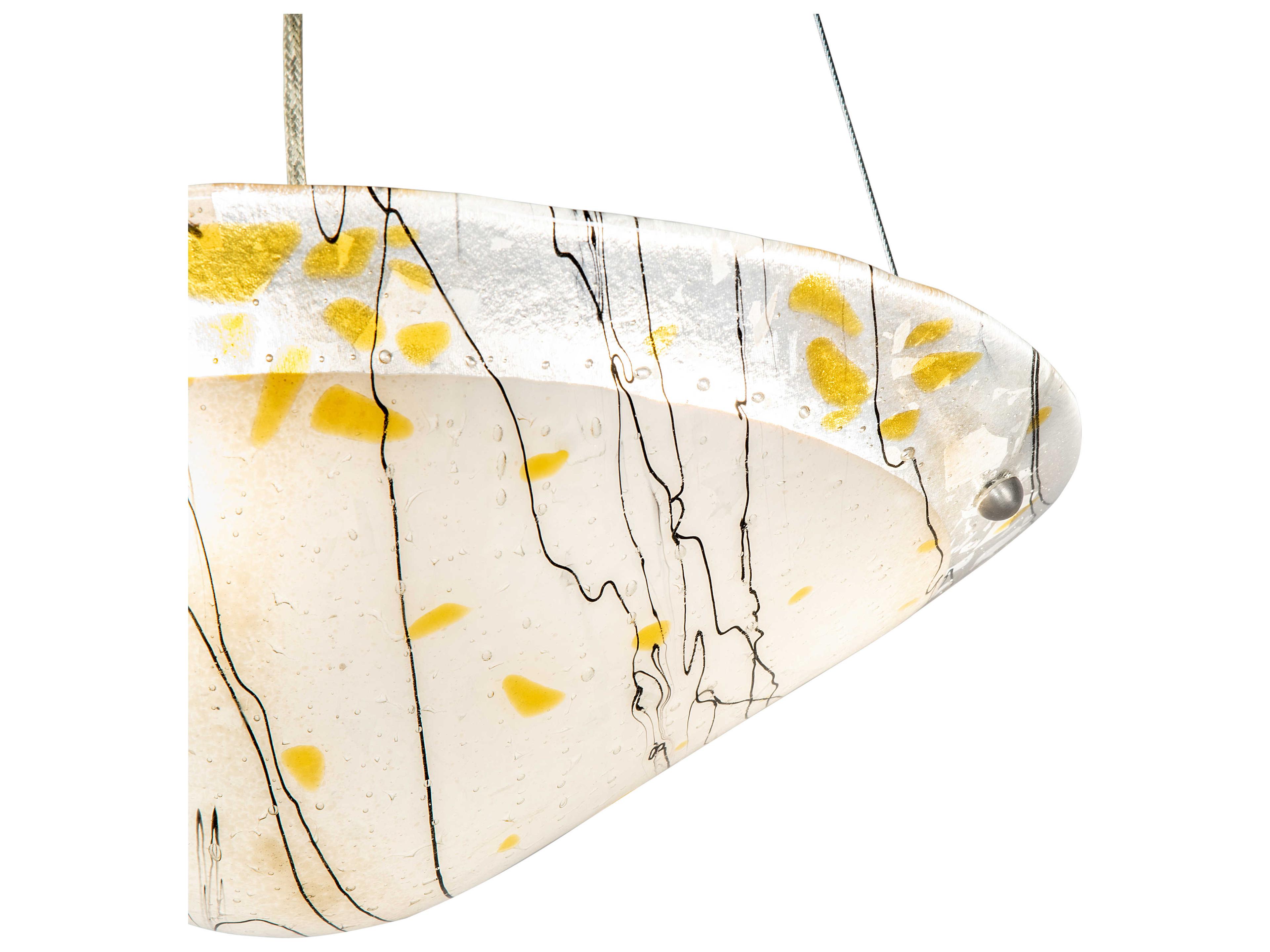 Meyda Metro Fusion 3-Light Nickel Glass Bowl Pendant