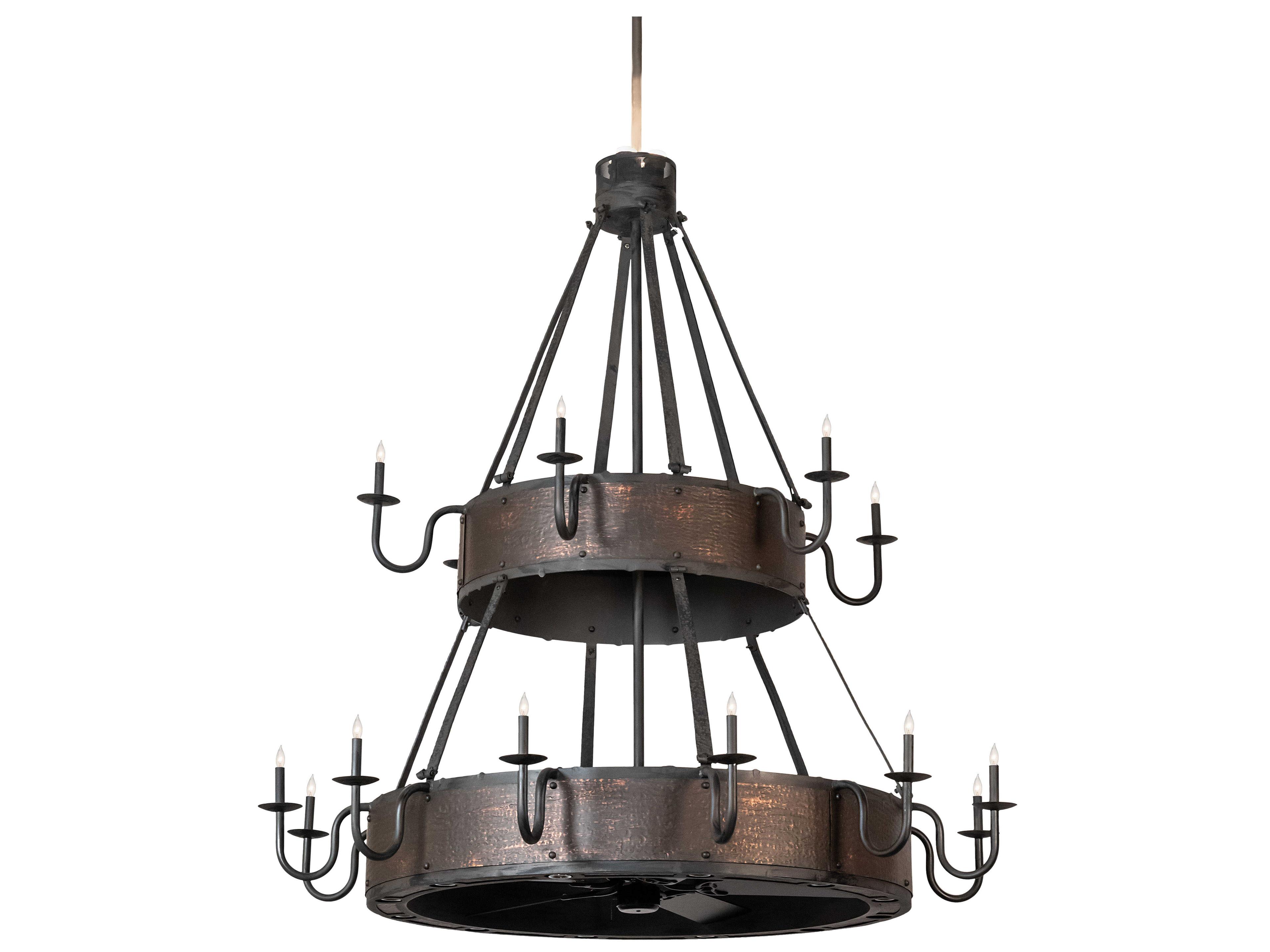 Meyda 18-Light 74" LED Ceiling Fan