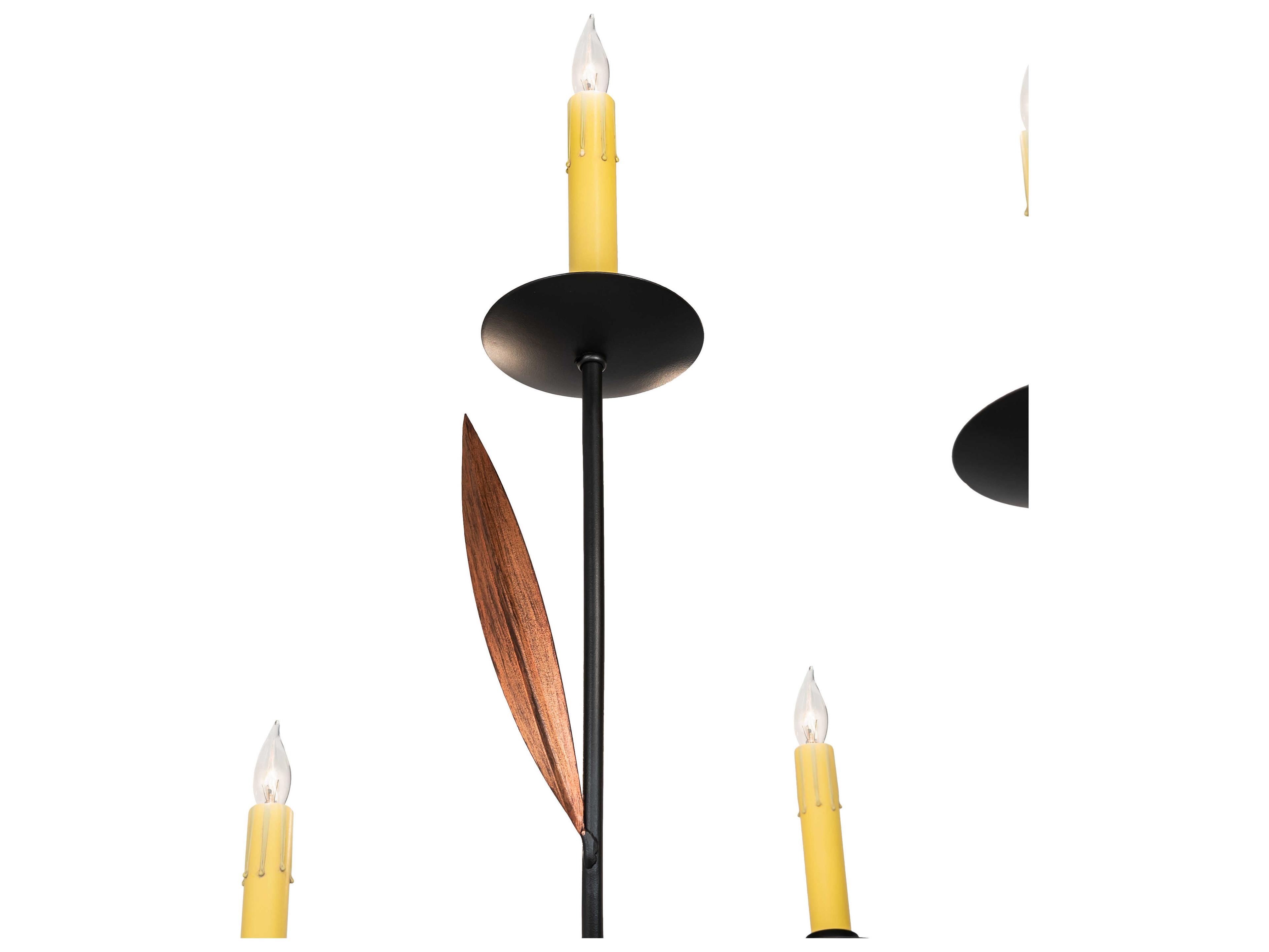 Meyda Layla 9-Light Bronze Candelabra Chandelier