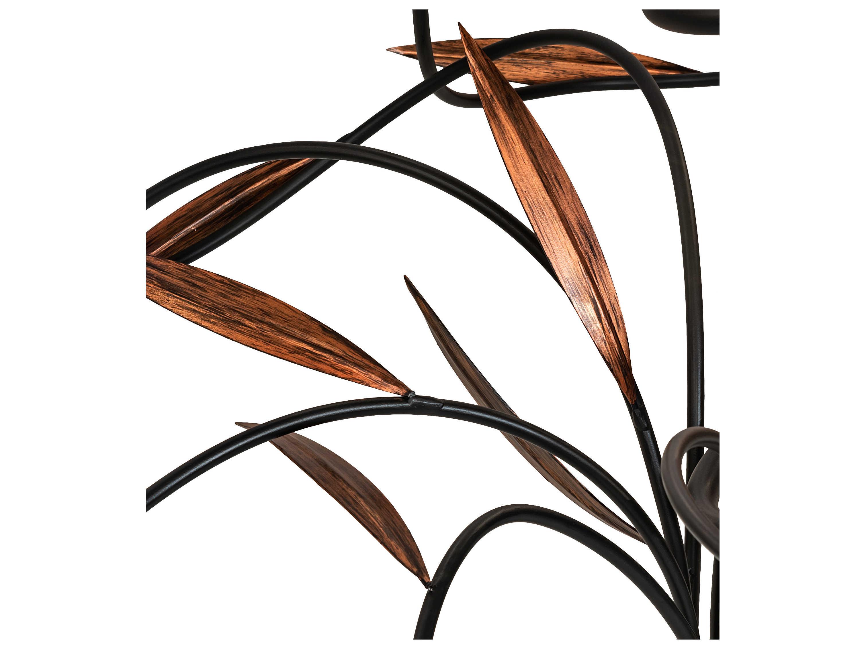 Meyda Layla 9-Light Bronze Candelabra Chandelier