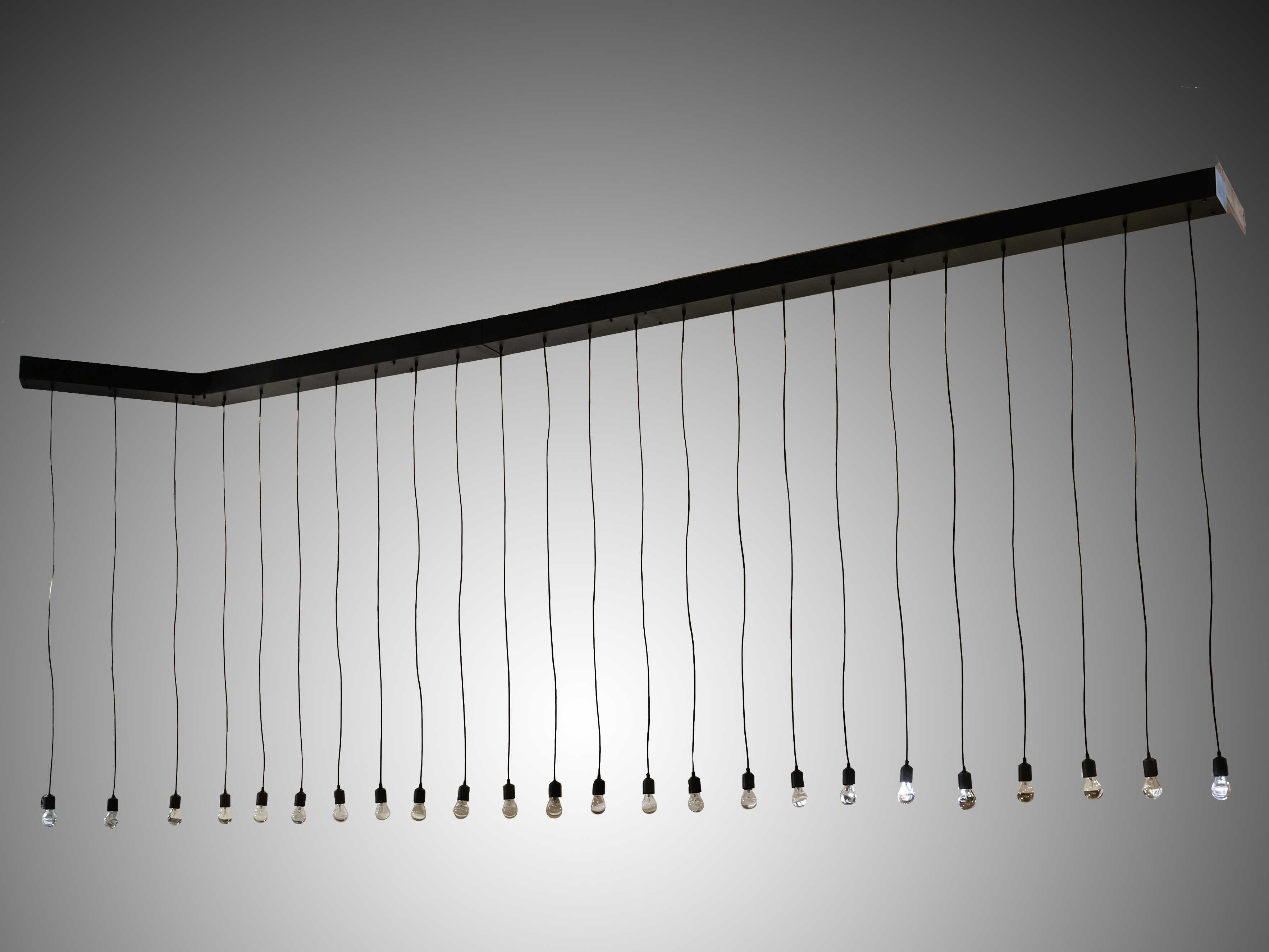 Meyda Alva 24-Light Steel LED Linear Island Pendant