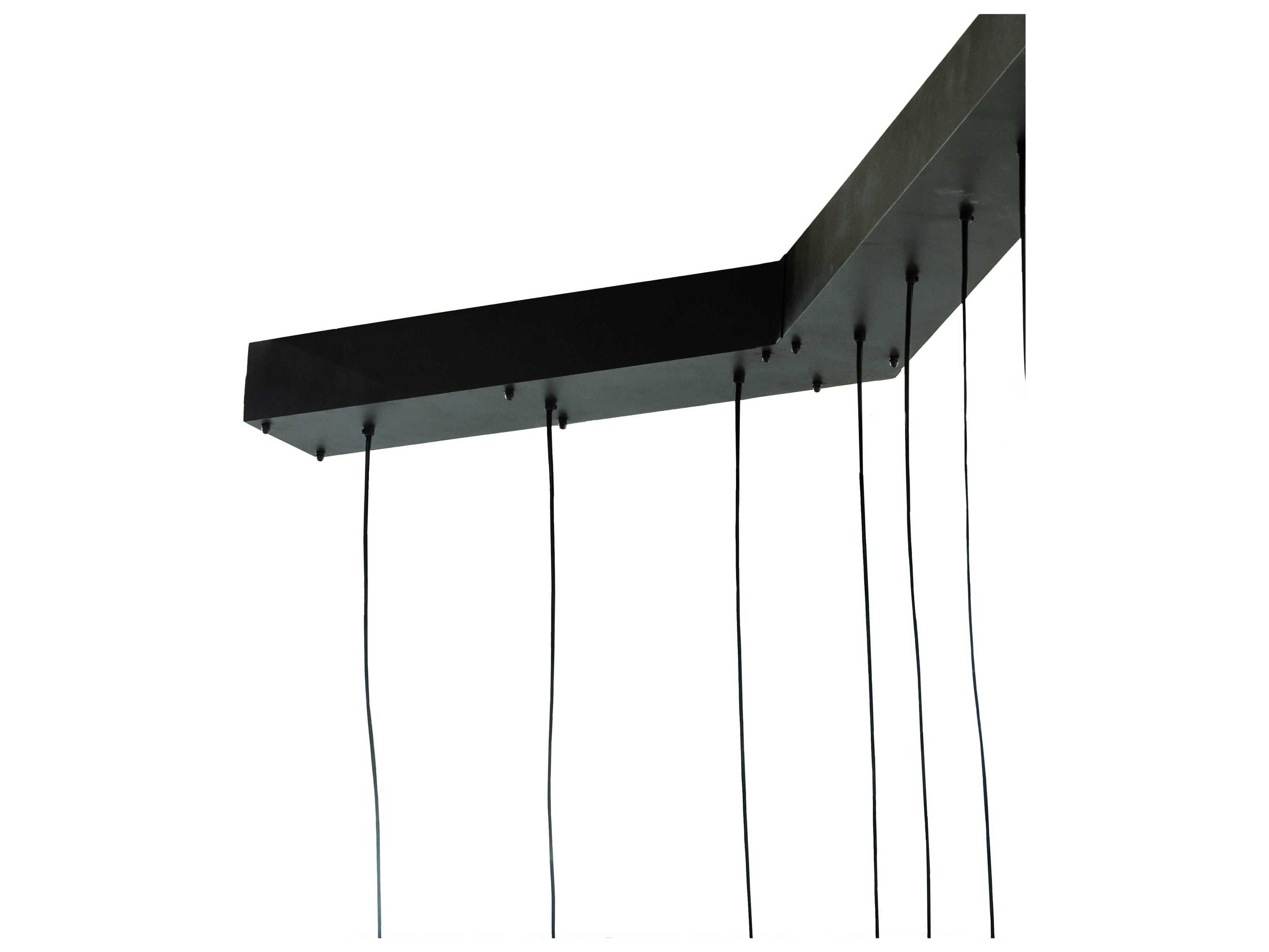 Meyda Alva 24-Light Steel LED Linear Island Pendant