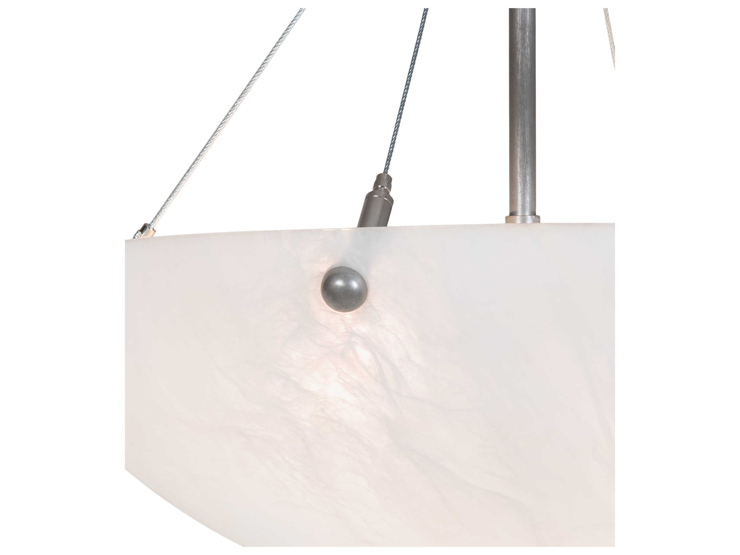 Meyda Cypola 2-Light Brushed Nickel Bowl Semi Flush Mount