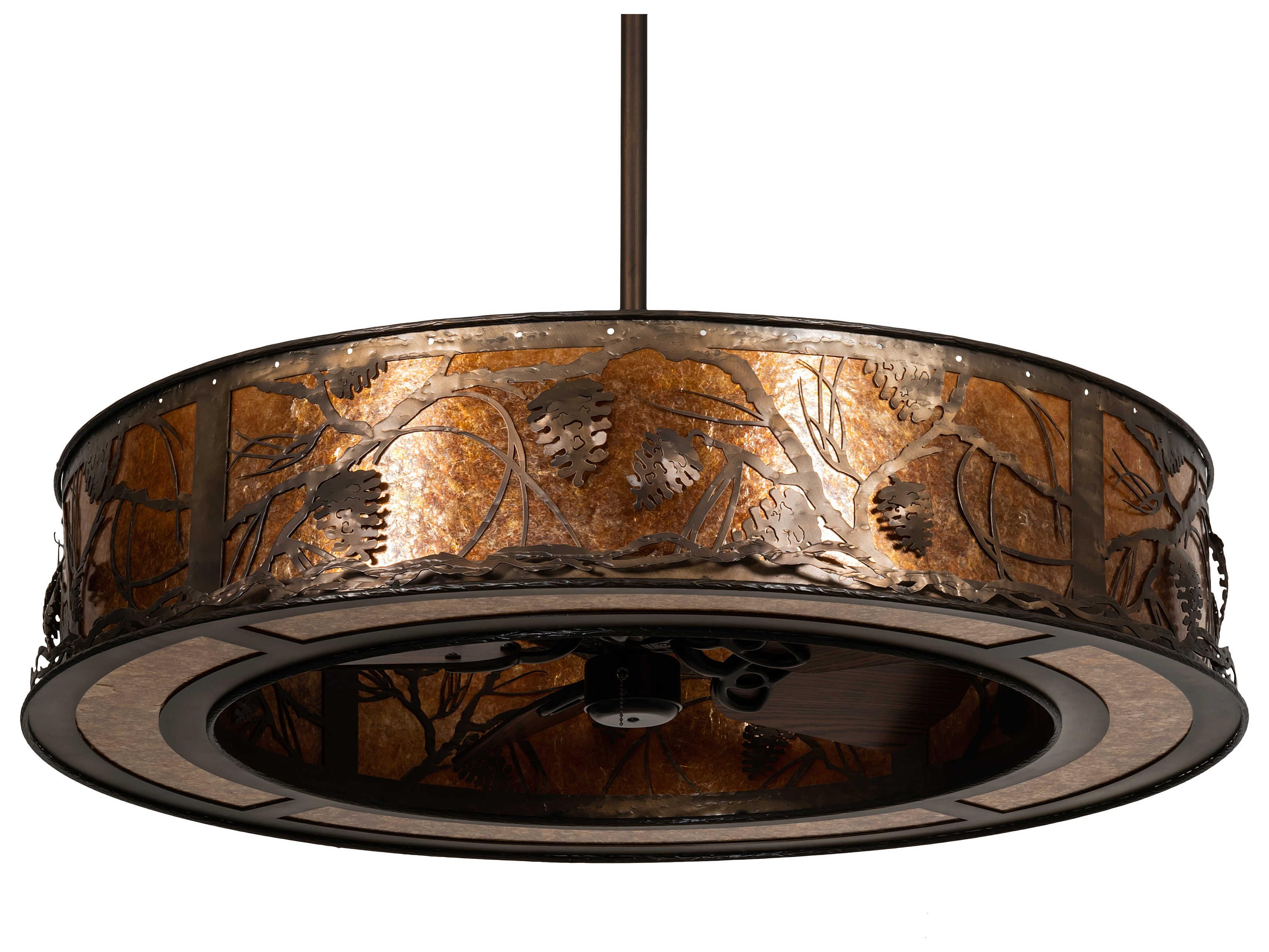 Meyda Whispering Pines 8-Light 45" Ceiling Fan