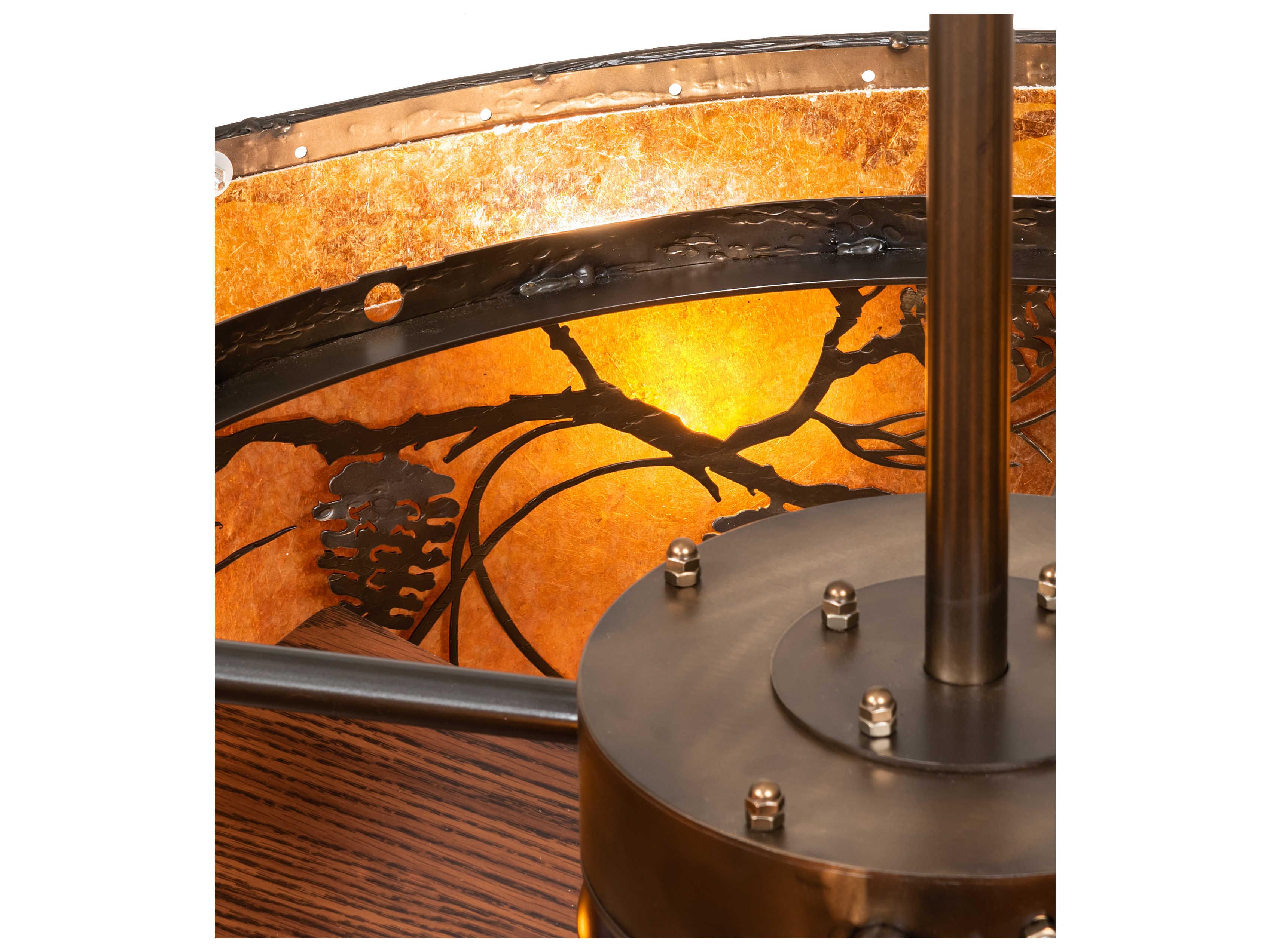 Meyda Whispering Pines 8-Light 45" Ceiling Fan