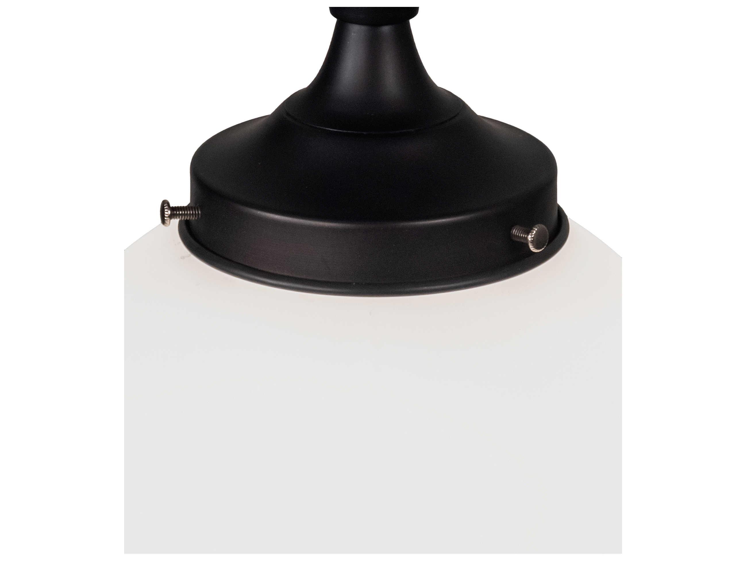 Meyda Huevo 1-Light Craftsman Brown Glass Flush Mount