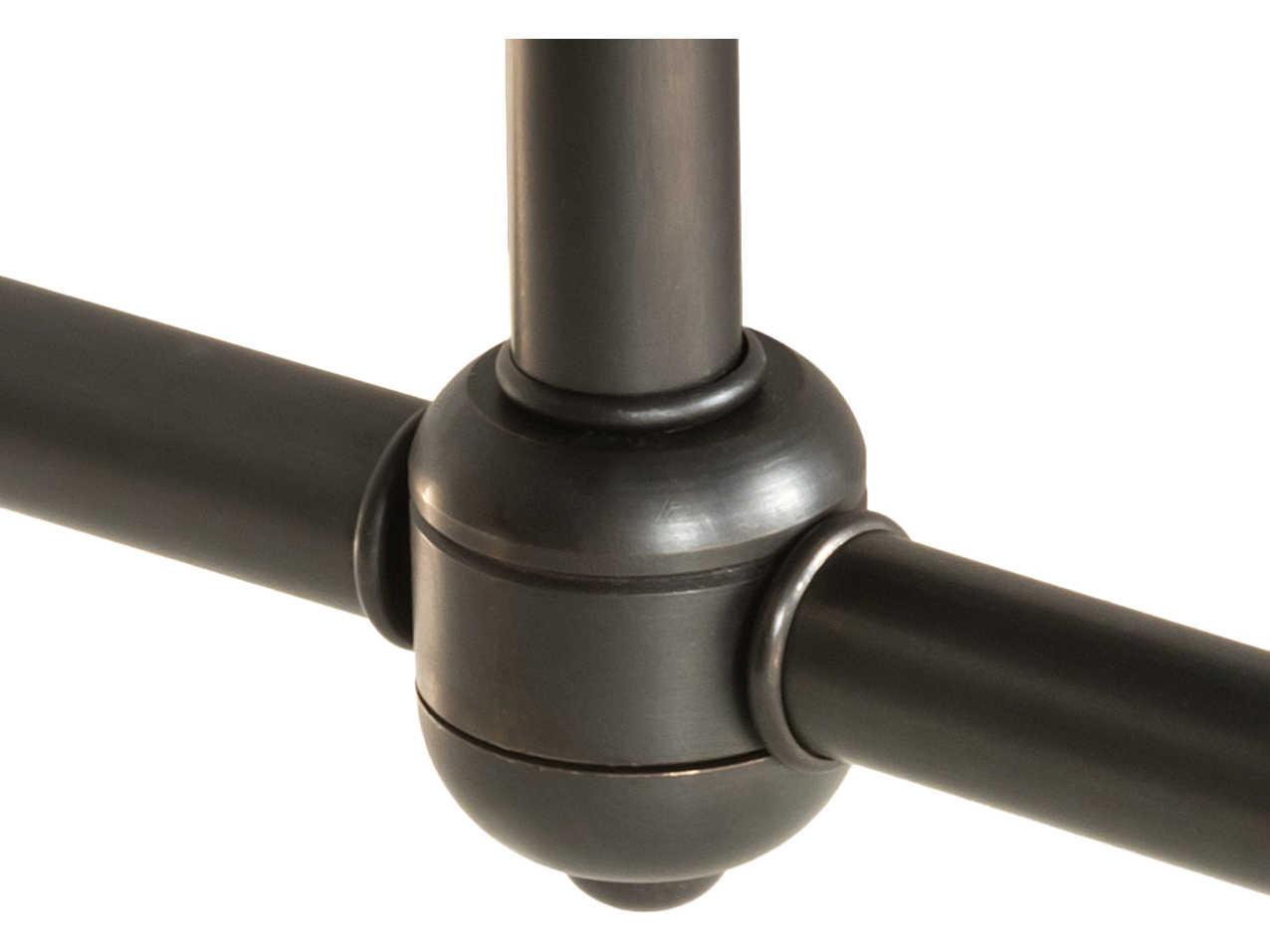 Meyda Pronograde 2-Light Craftsman Brown Globe Flush Mount