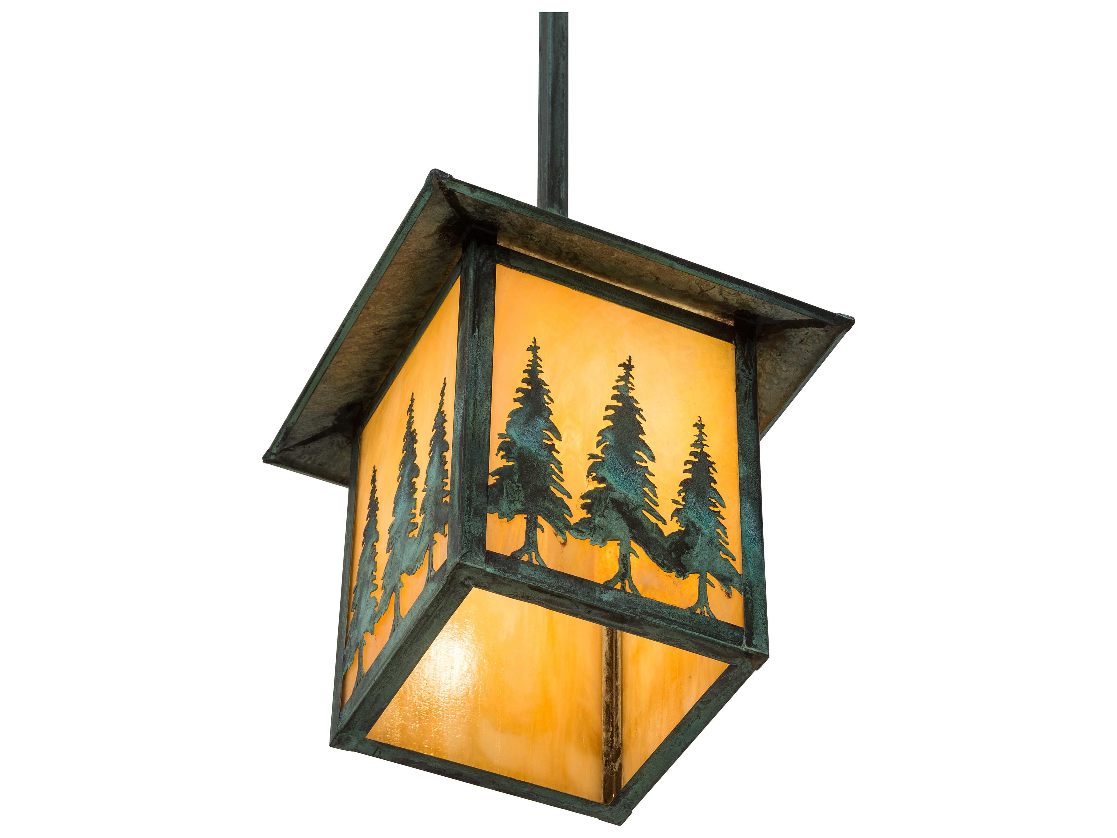 Meyda Seneca 1 - Light Glass Outdoor Hanging Light