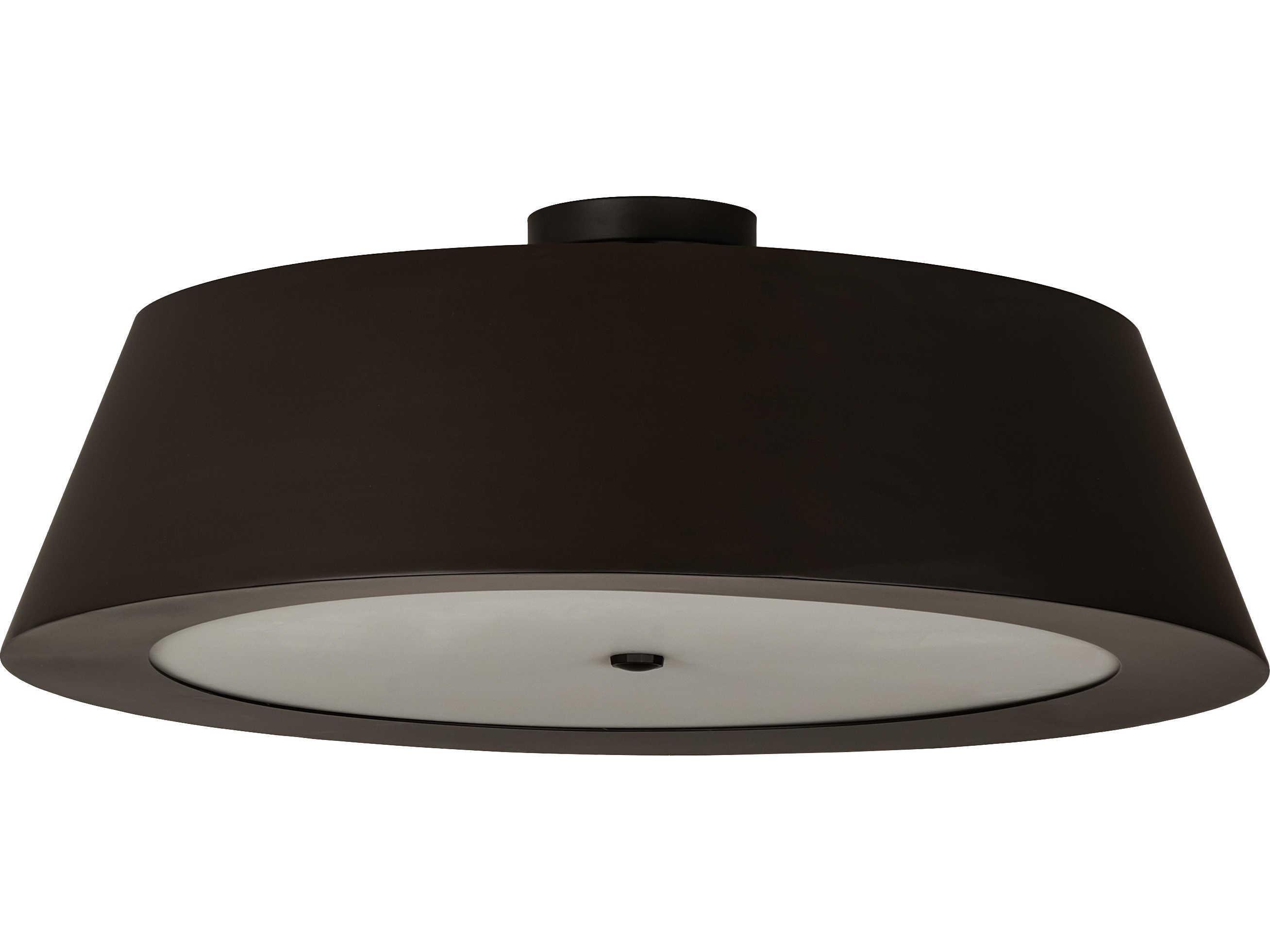 Meyda Cilindro 4-Light Oil Rubbed Bronze LED Semi Flush Mount
