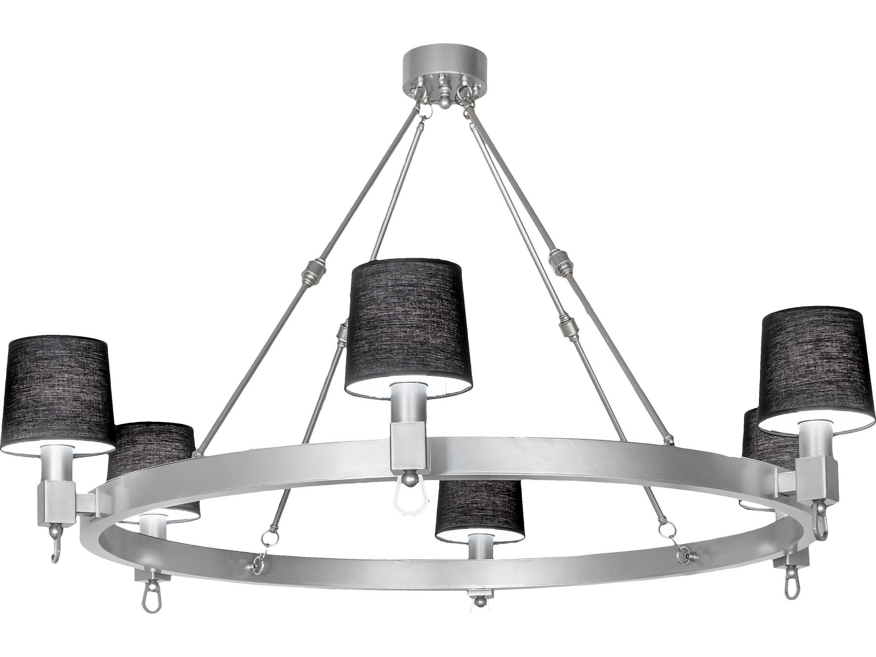 Meyda Nickel LED Drum Empire Chandelier