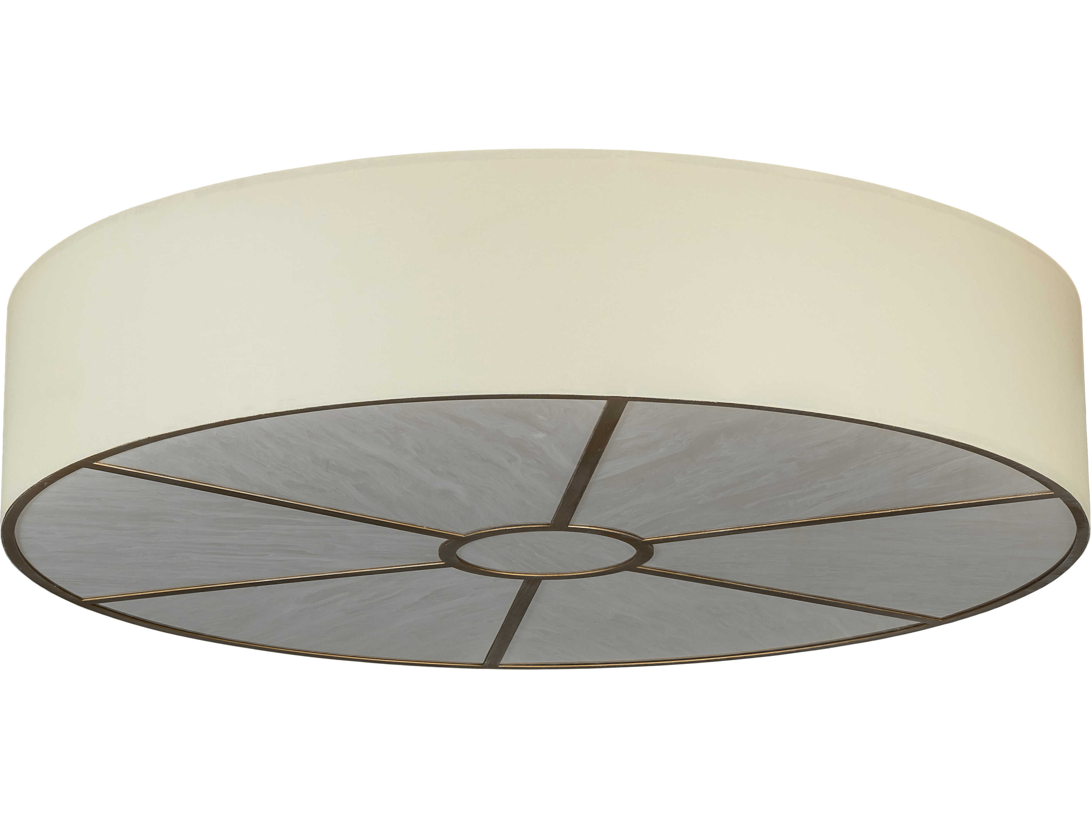 Meyda Cilindro 8-Light Antique Silver LED Drum Flush Mount