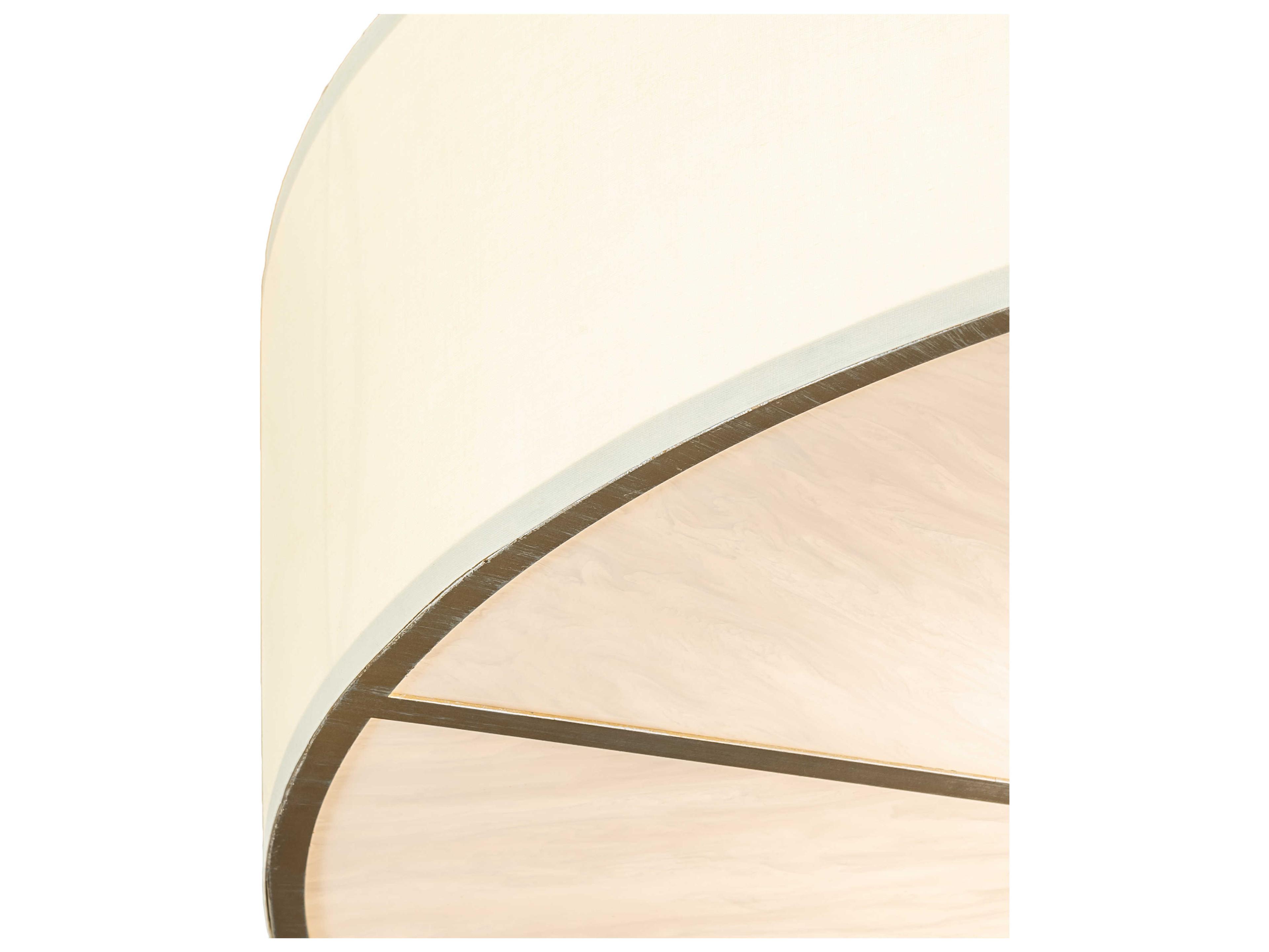 Meyda Cilindro 8-Light Antique Silver LED Drum Flush Mount