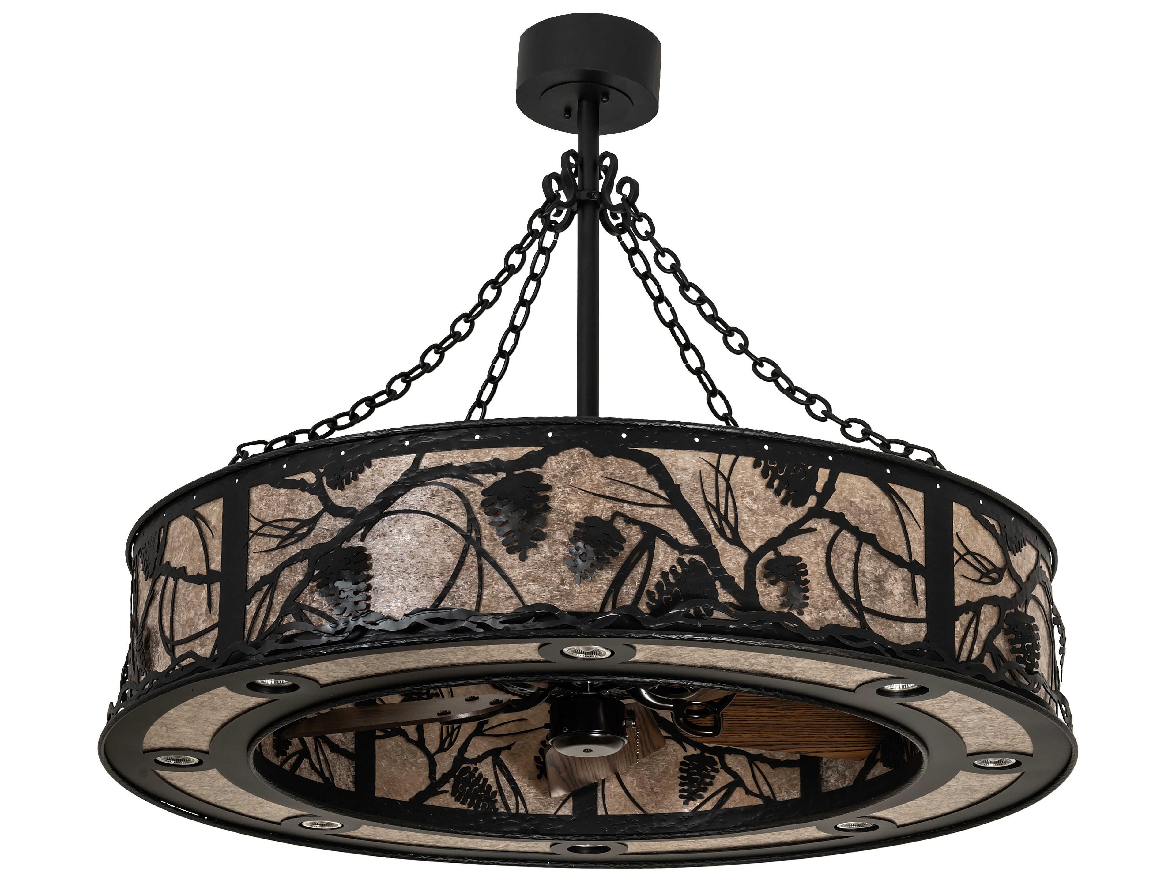 Meyda Whispering Pines 24-Light 44" LED Ceiling Fan