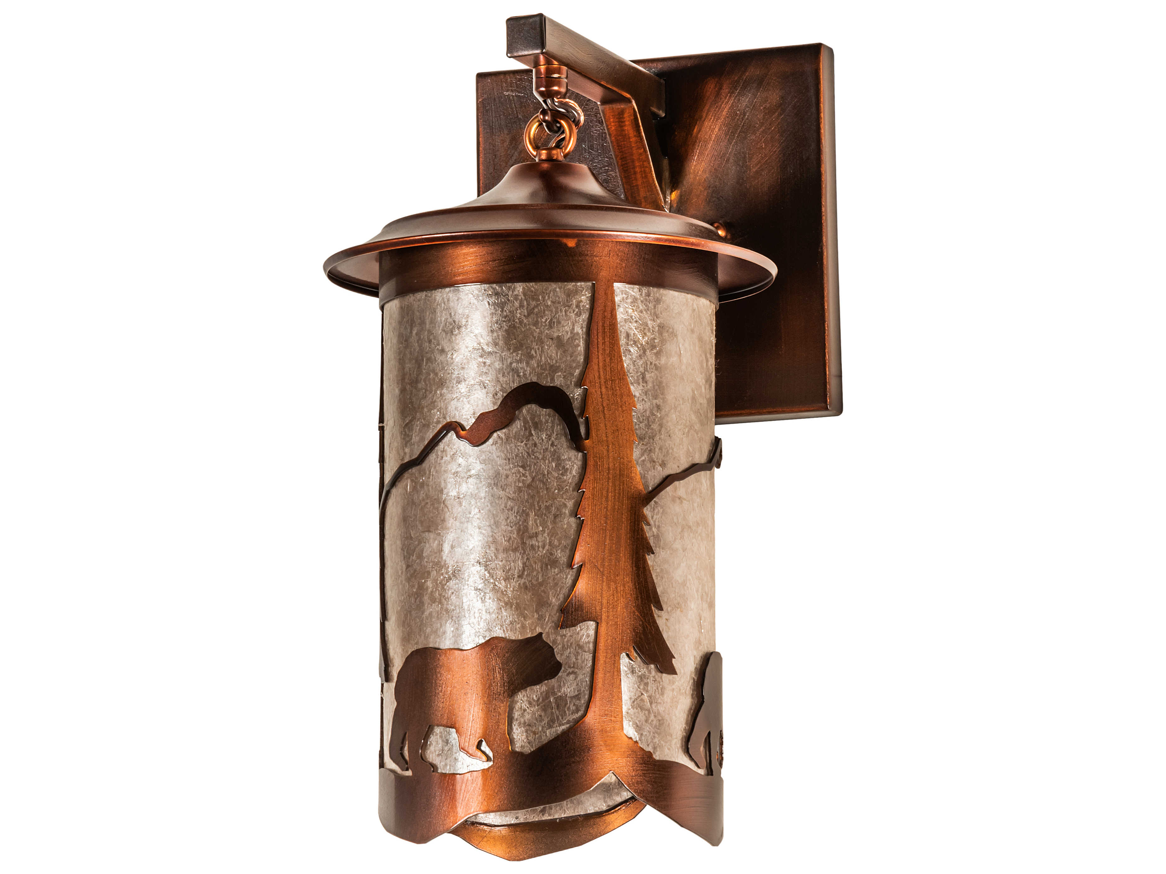Meyda Fulton 1-Light Vintage Copper Wall Sconce