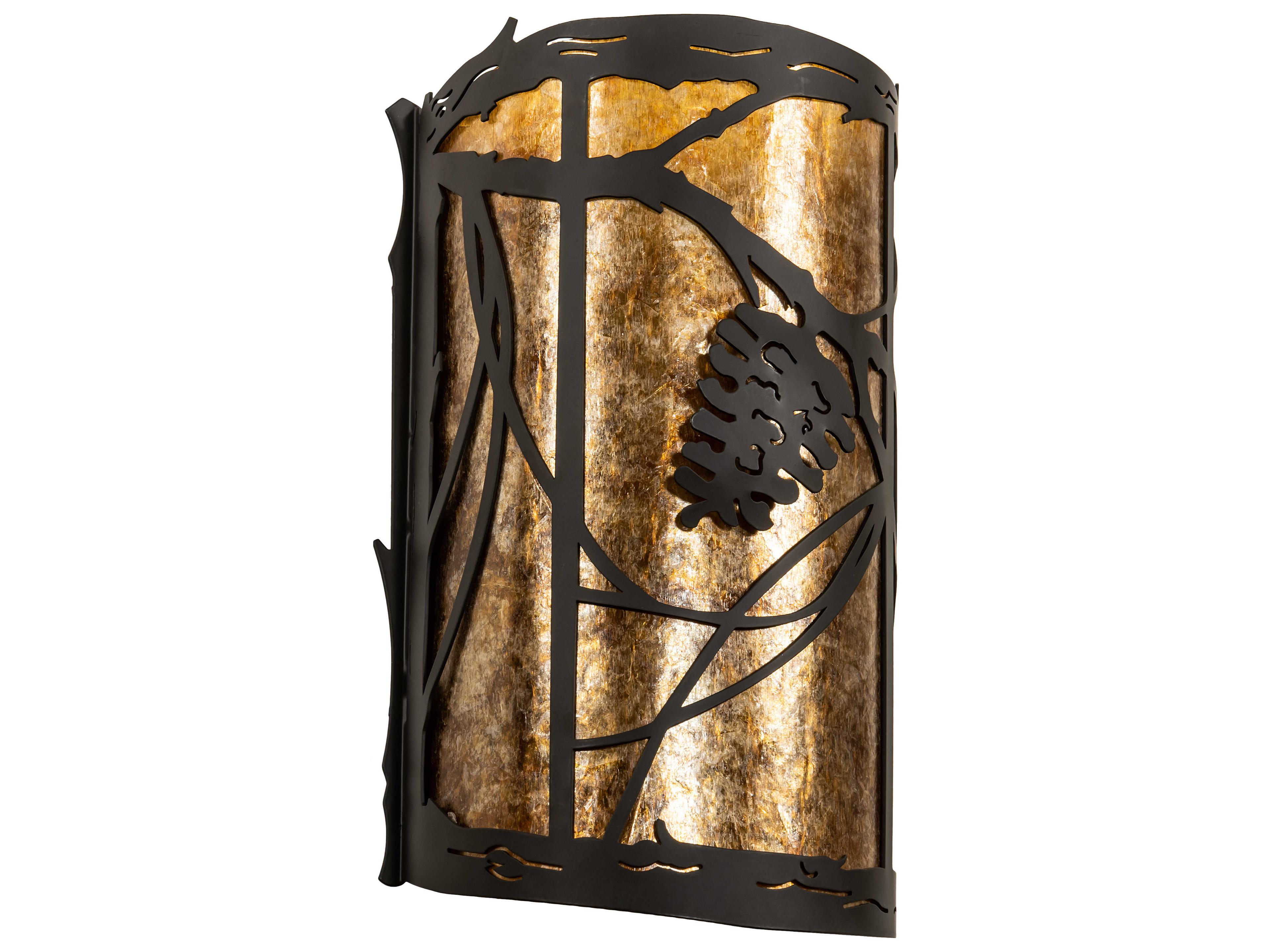 Meyda Whispering Pines 2-Light Oil Rubbed Bronze Wall Sconce