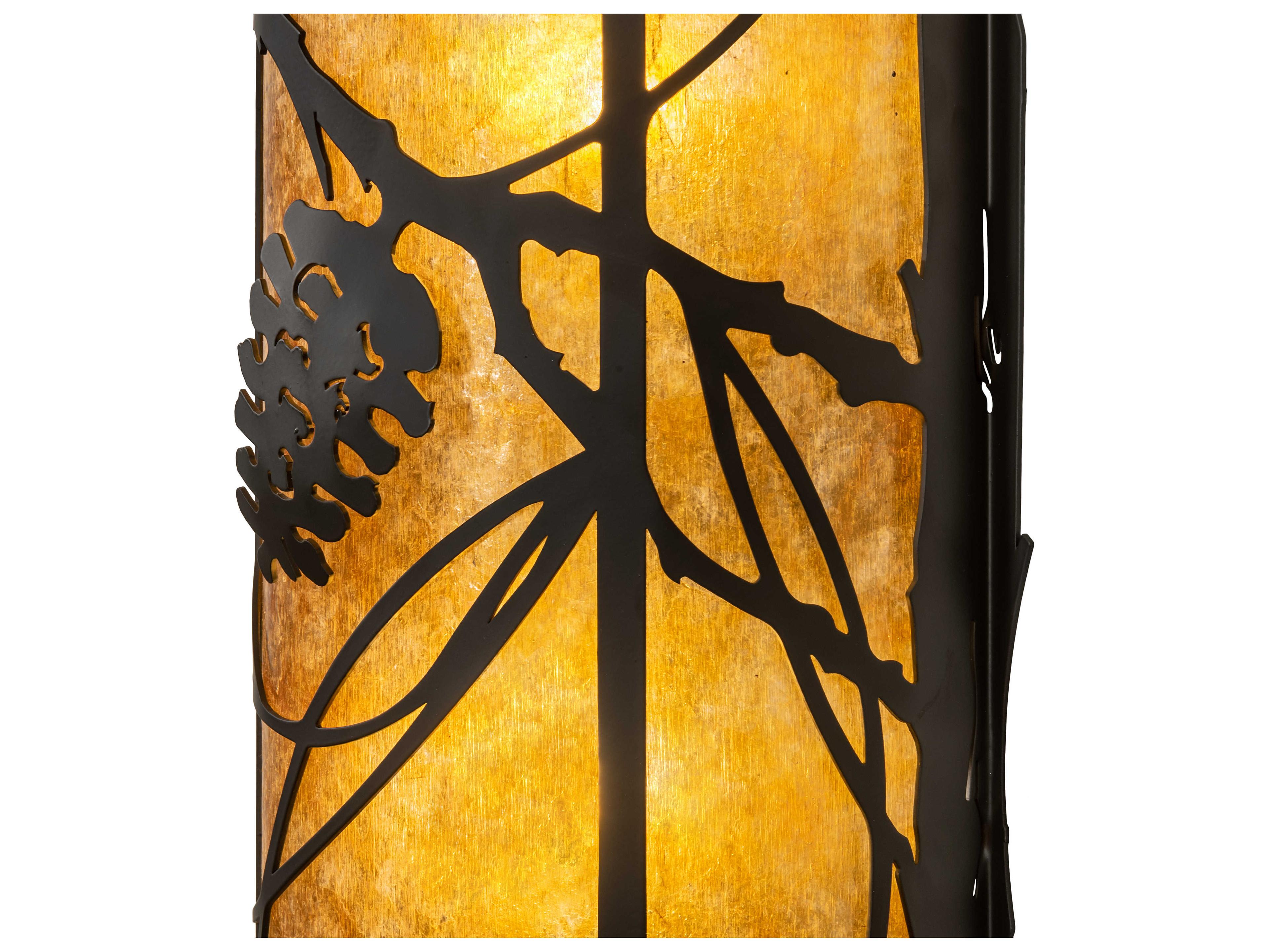 Meyda Whispering Pines 2-Light Oil Rubbed Bronze Wall Sconce