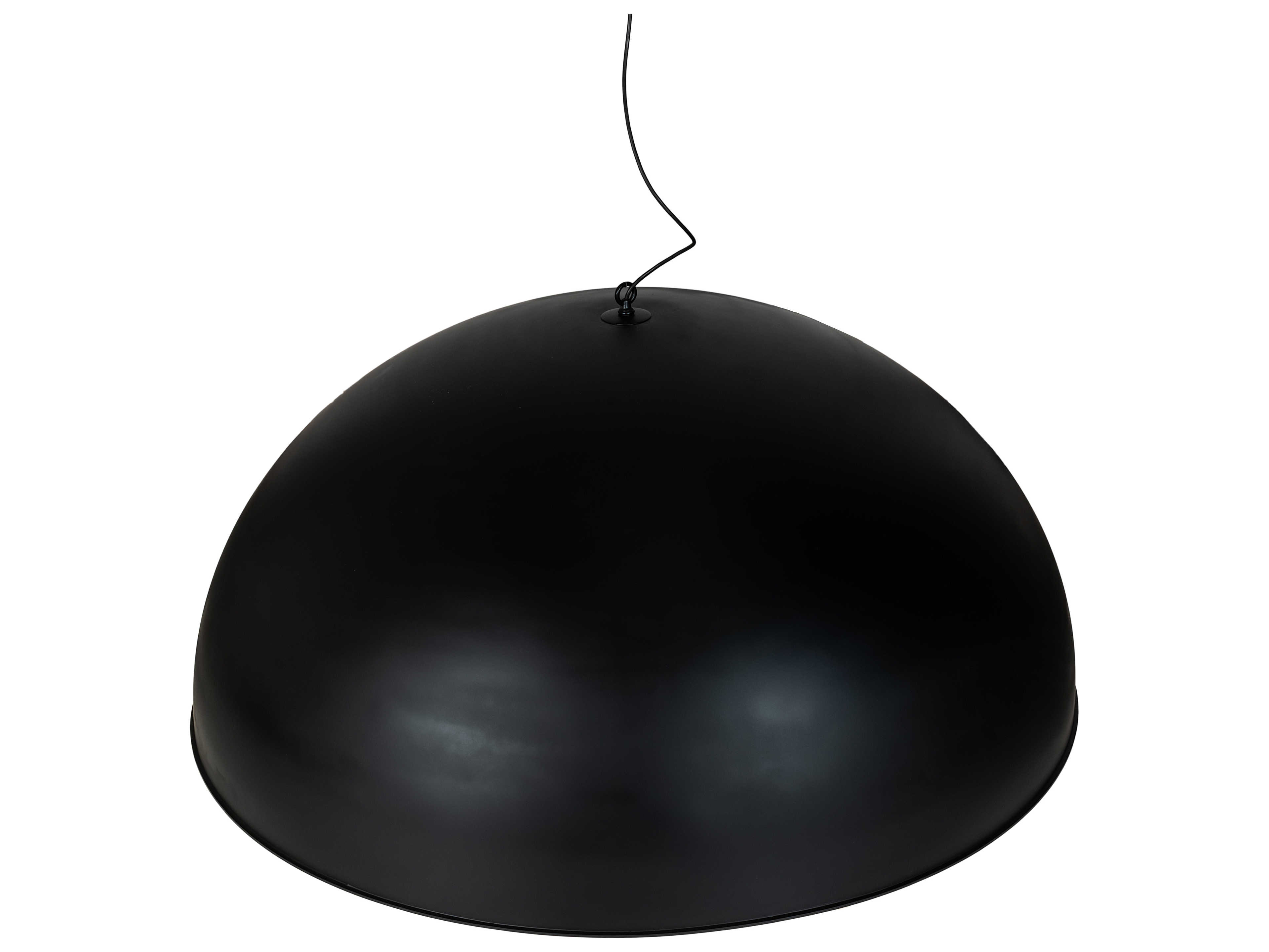 Meyda Gravity 1-Light Matte Black Gold LED Bowl Pendant