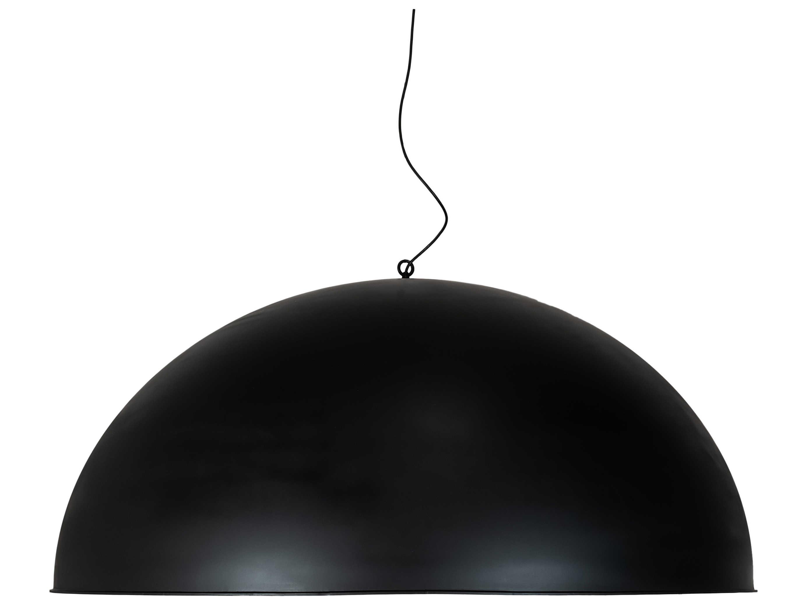 Meyda Gravity 1-Light Matte Black Gold LED Bowl Pendant