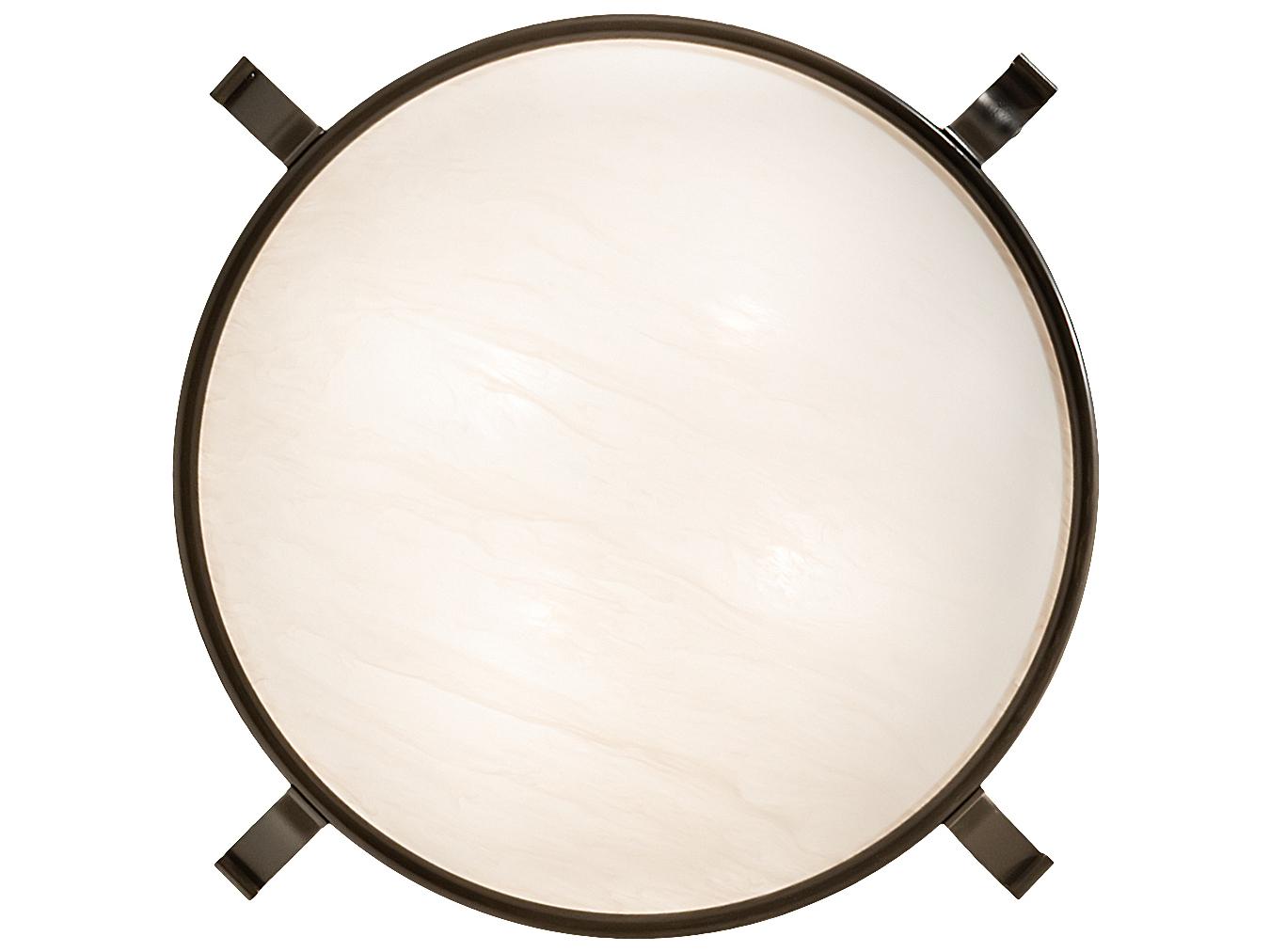 Meyda Almeria 4-Light Timeless Bronze LED Bowl Semi Flush Mount