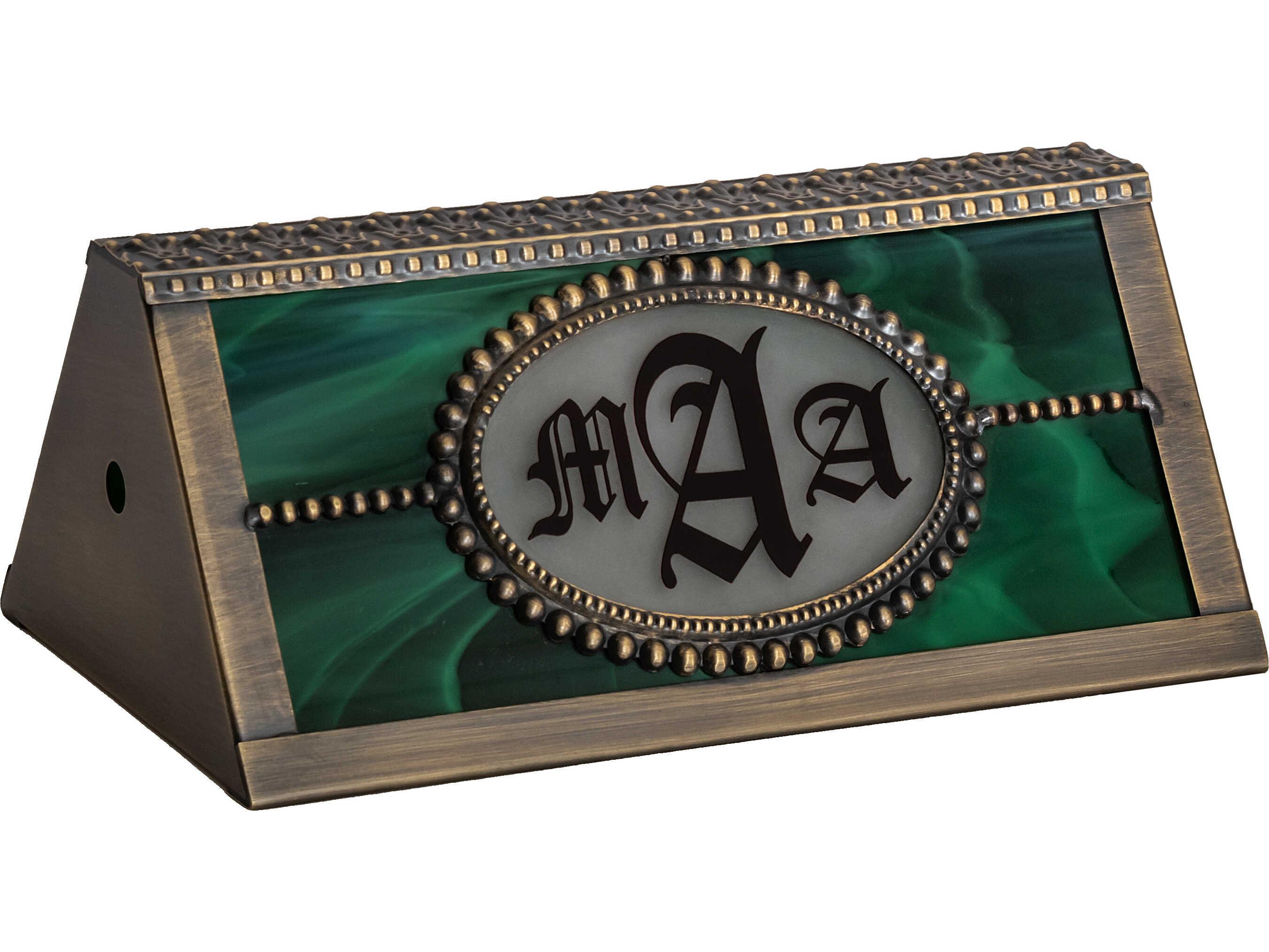 Meyda Personalized Emerald Green And Red Flash Glass