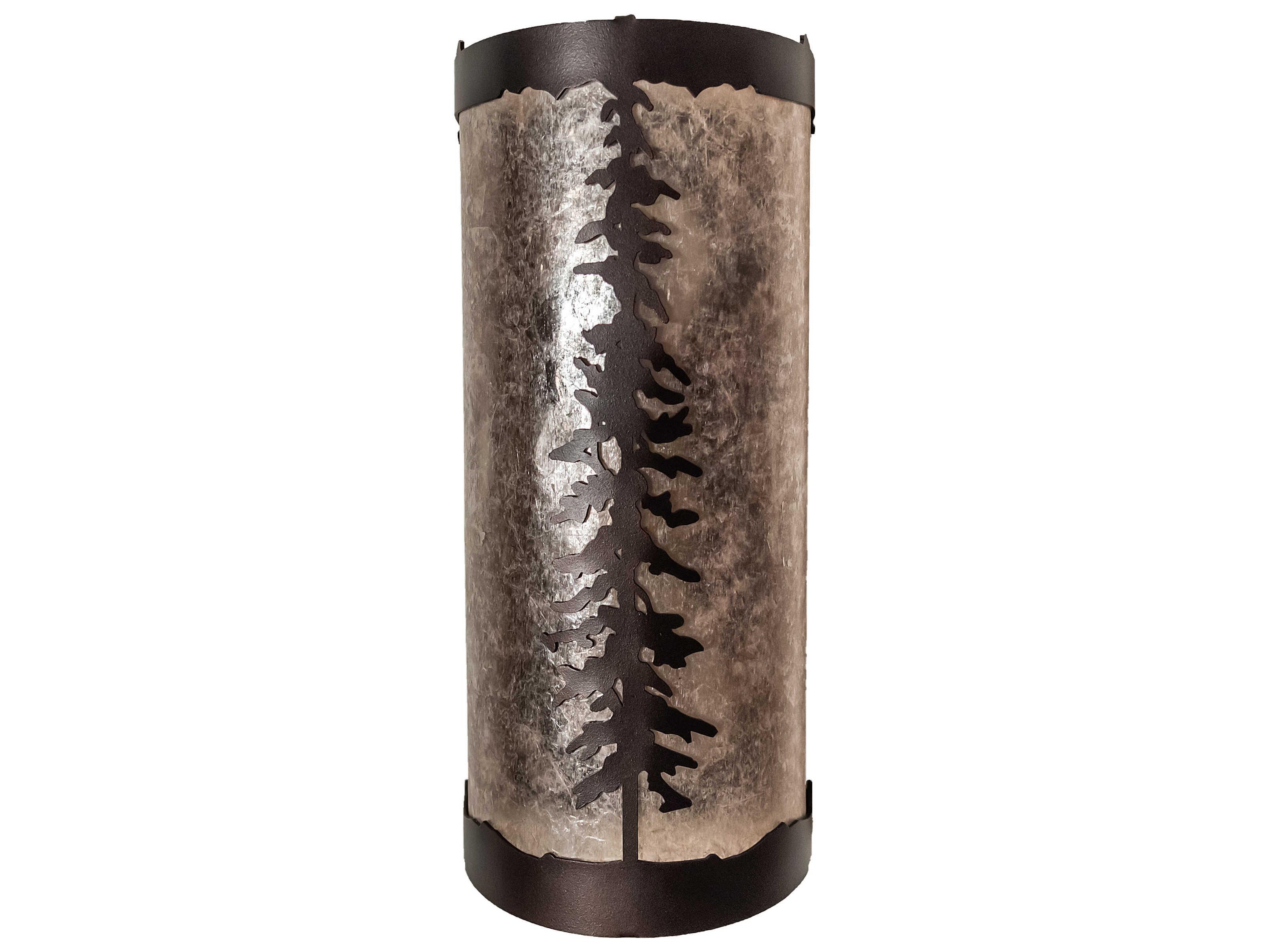 Meyda Pines 2-Light Mahogany Bronze Wall Sconce