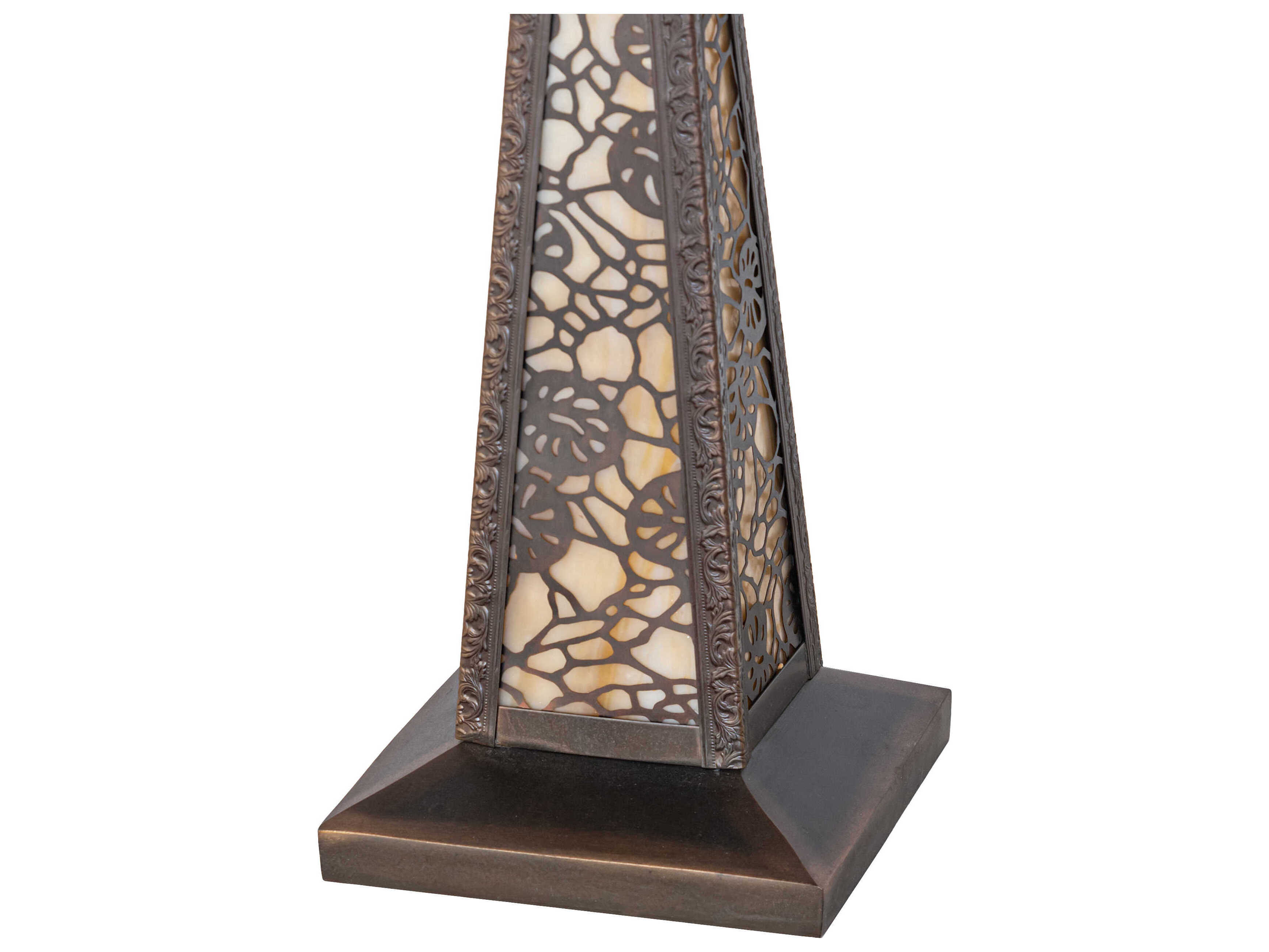 Meyda Lotus Leaf Solid Brass Table Lamp