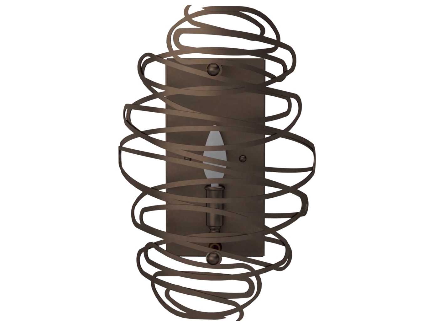 Meyda Cyclone 1-Light Timeless Bronze Wall Sconce