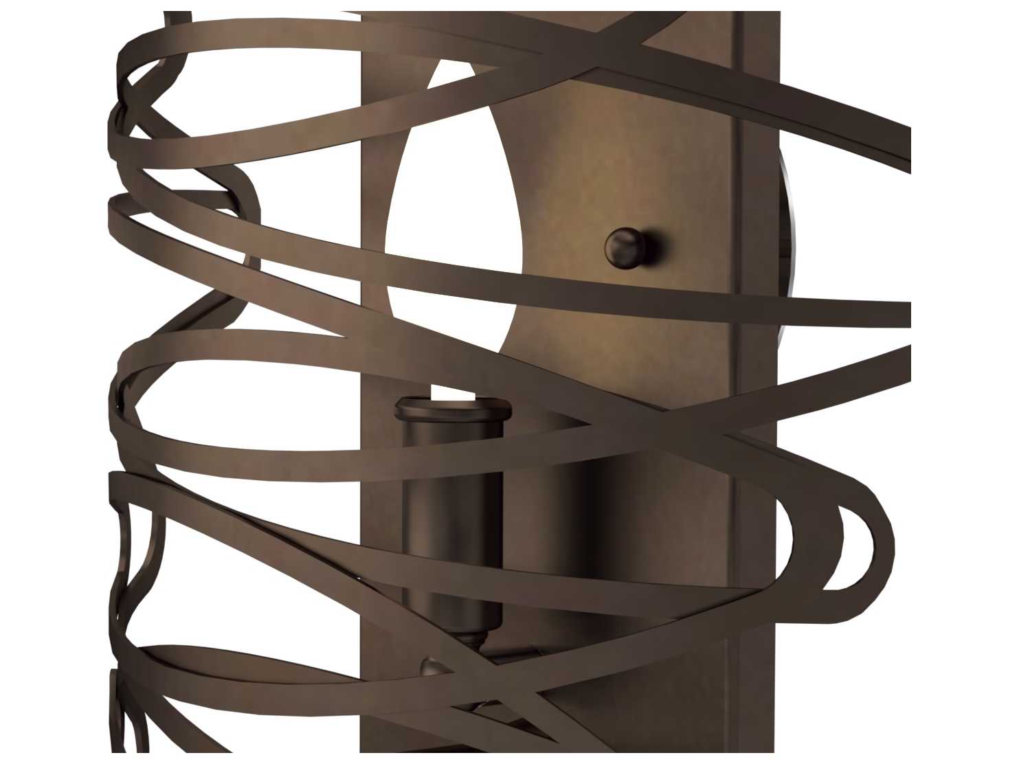 Meyda Cyclone 1-Light Timeless Bronze Wall Sconce